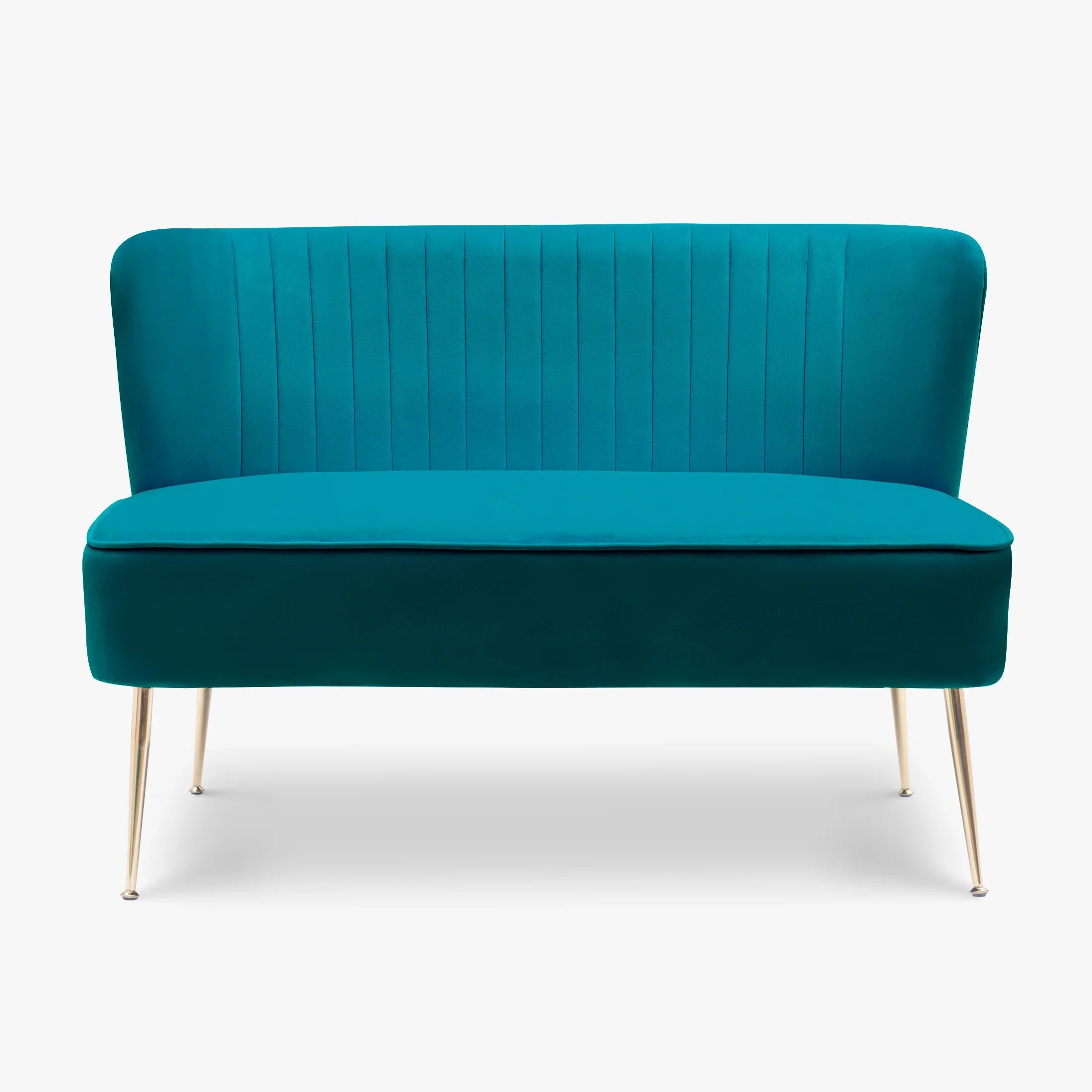 Alaia 46" Wide Upholstered Velvet Love Seat Sofa