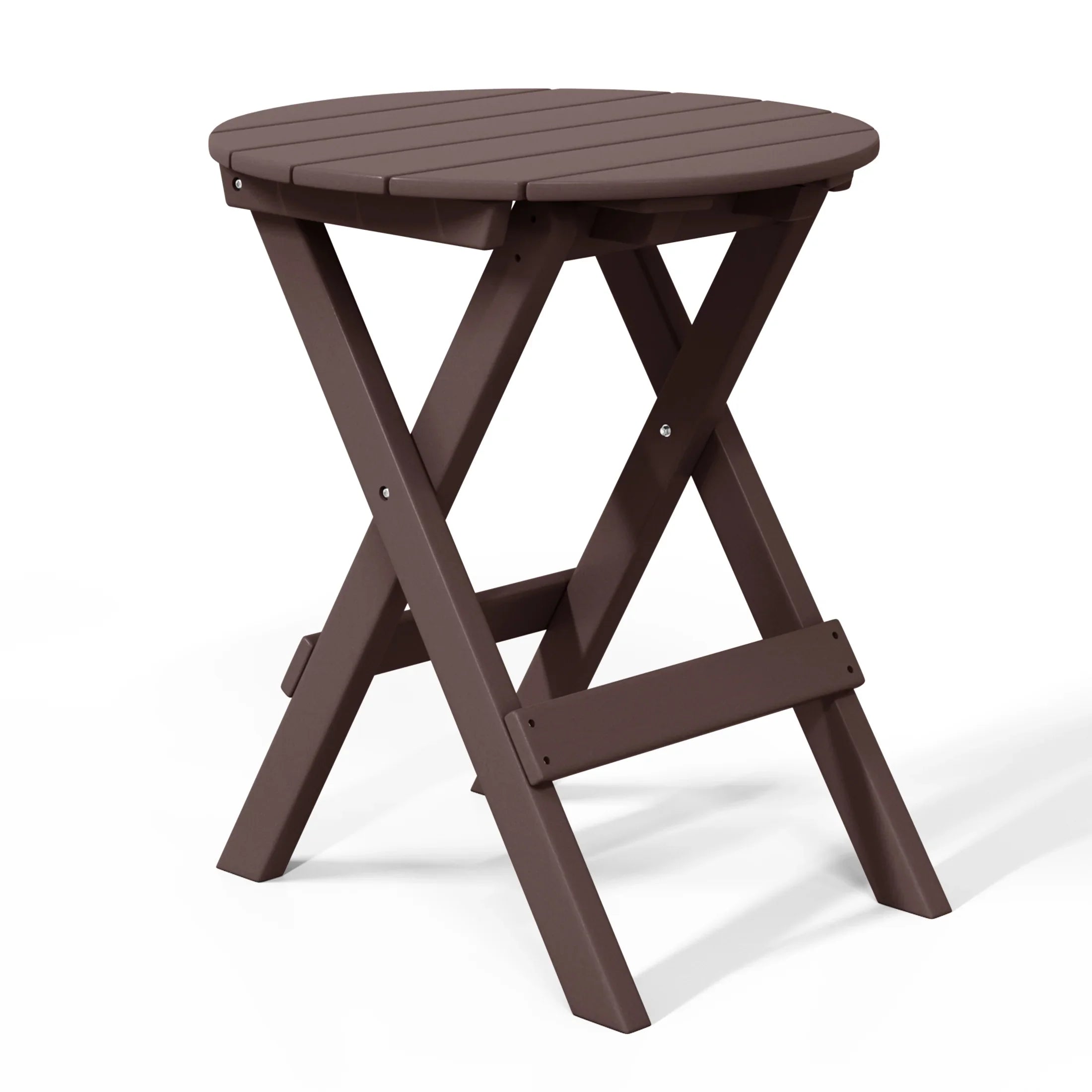 Paradise HDPE Outdoor 24.5 Inch Round Portable Folding Patio Dining Table