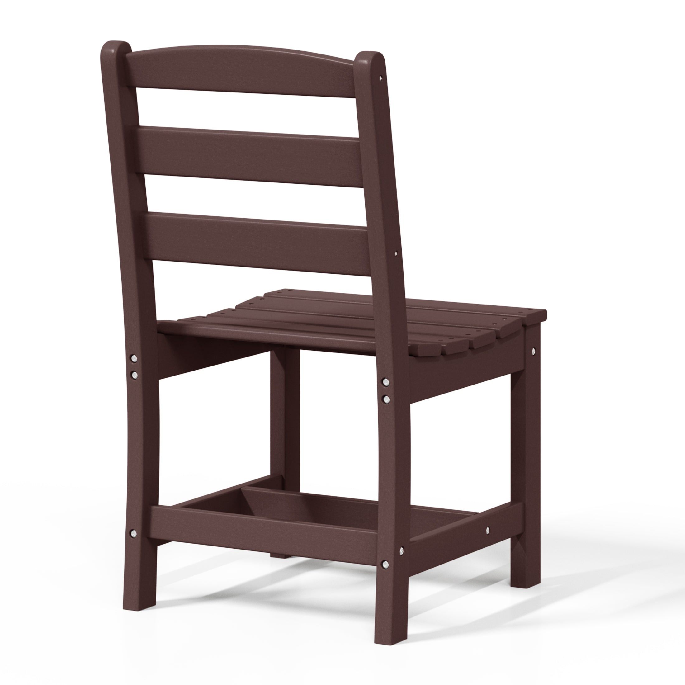 Palms Outdoor HDPE Patio Classic Armless Dining Side Chair
