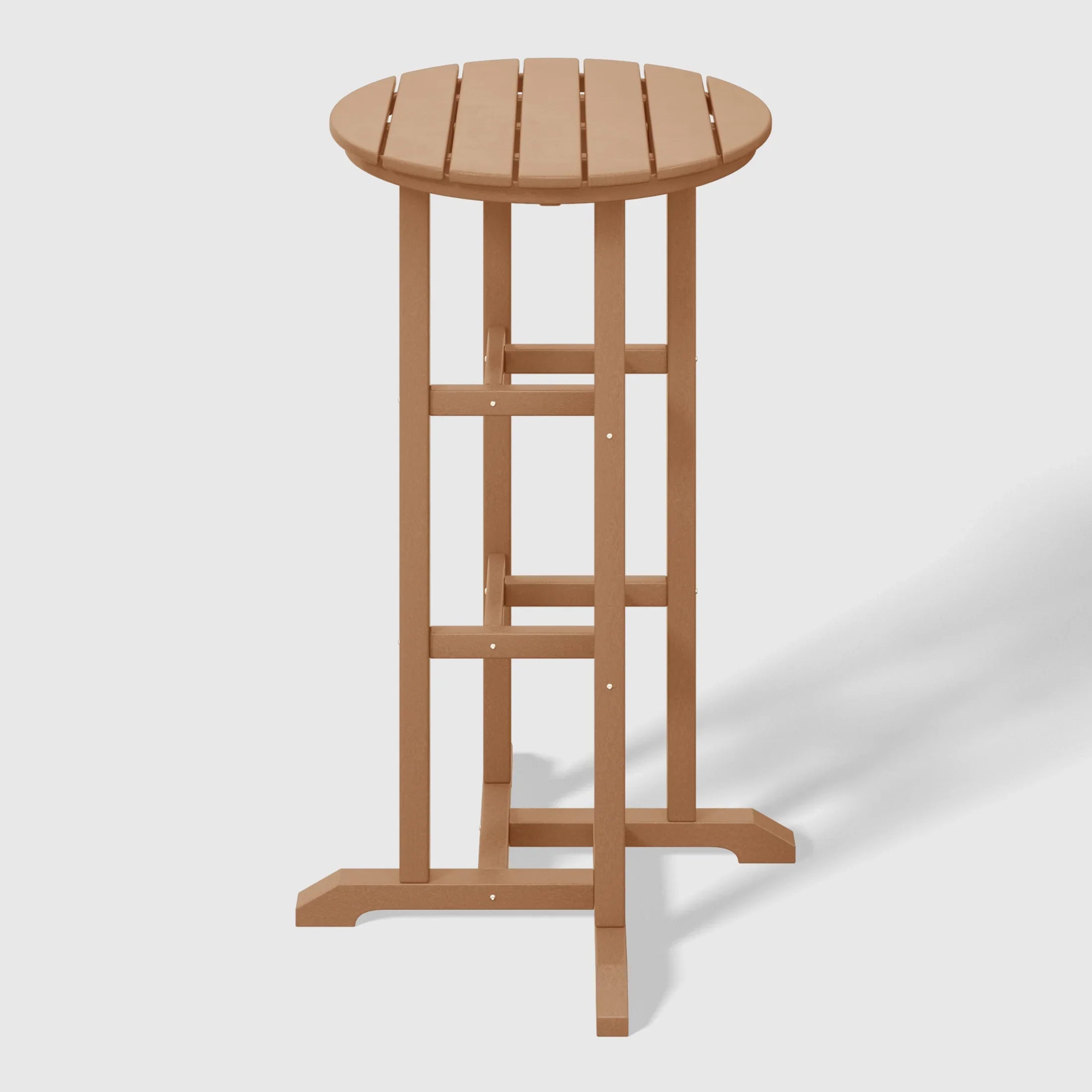 Paradise Outdoor Patio Bar Height Table and Bar Stool 3-Piece Dining Set