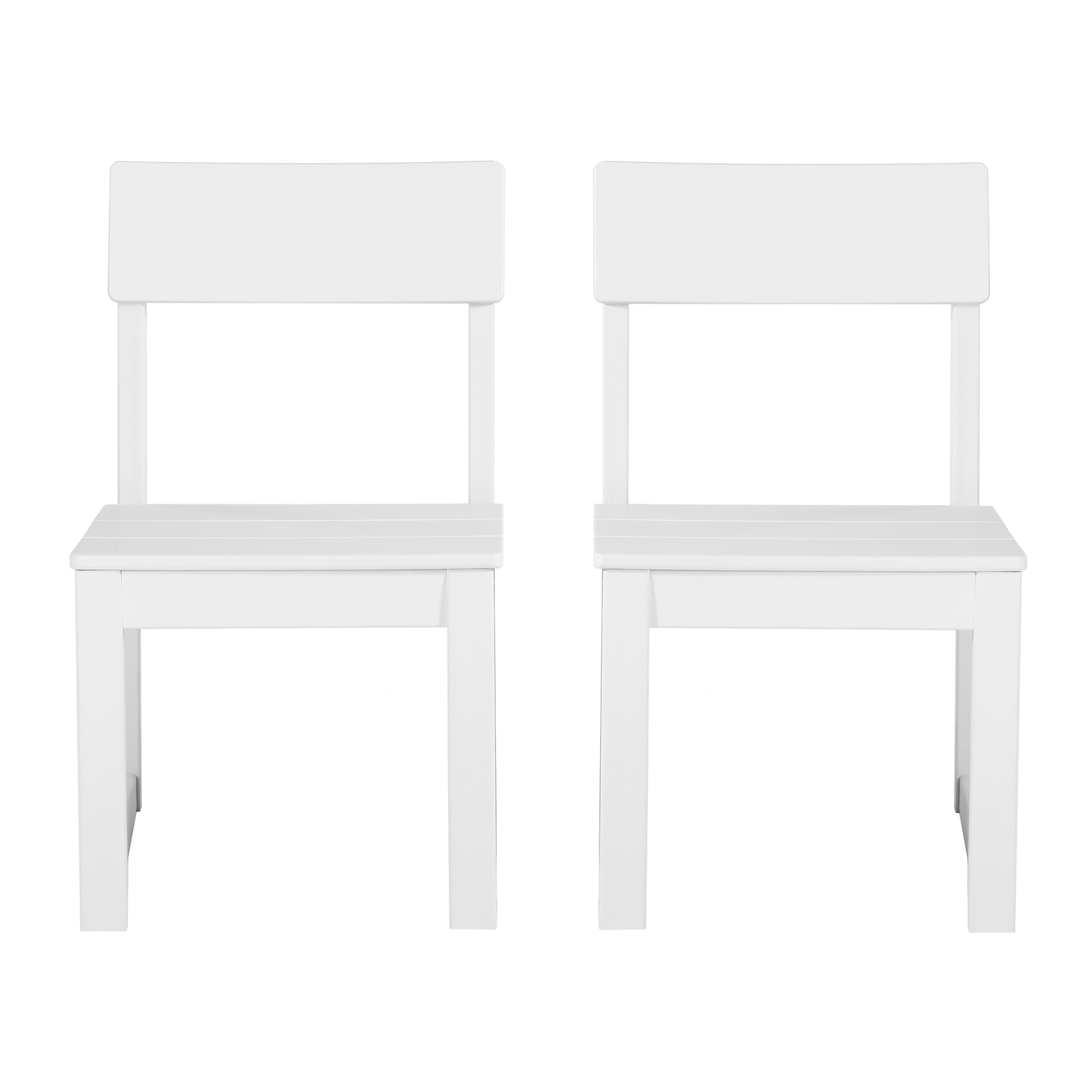 Cambria Modern HDPE Outdoor Armless Patio Dining Chairs (Set of 2)