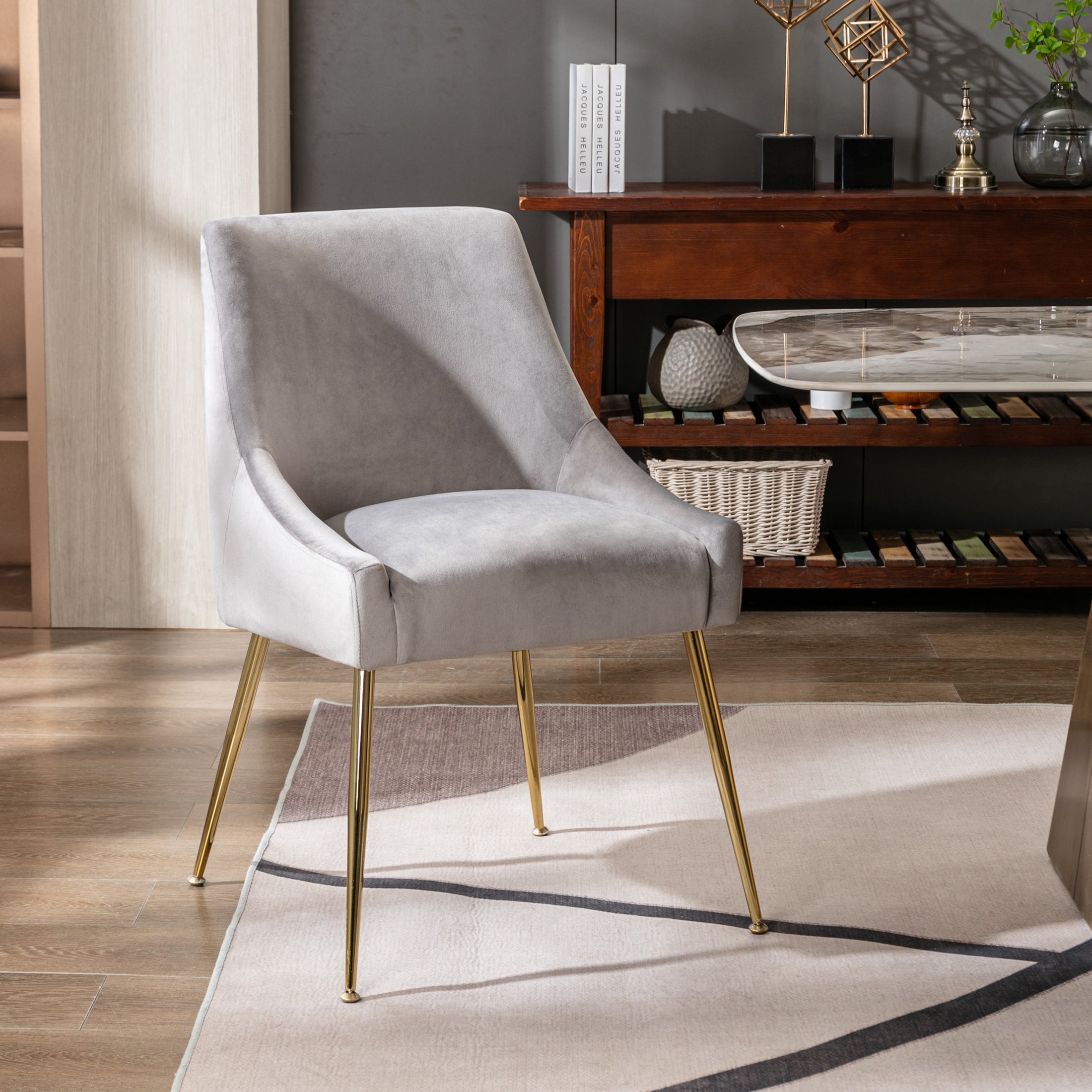 Makala Upholstered Velvet Accent Chair