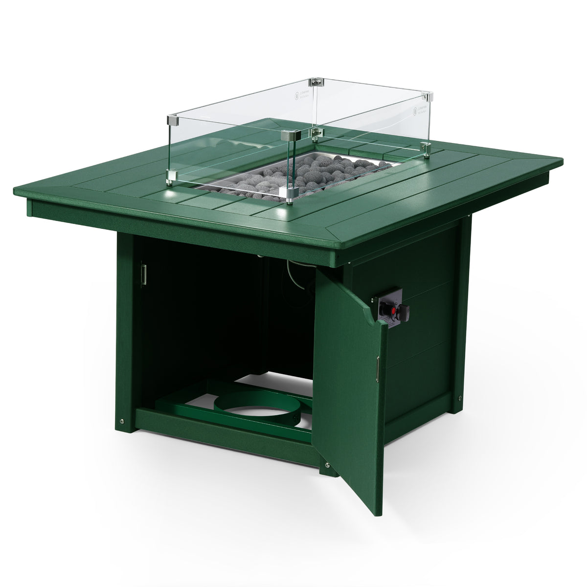 Sol 46" Modern Outdoor 55,000 BTU Patio Gas Propane Rectangle Deck Fire Pit Table