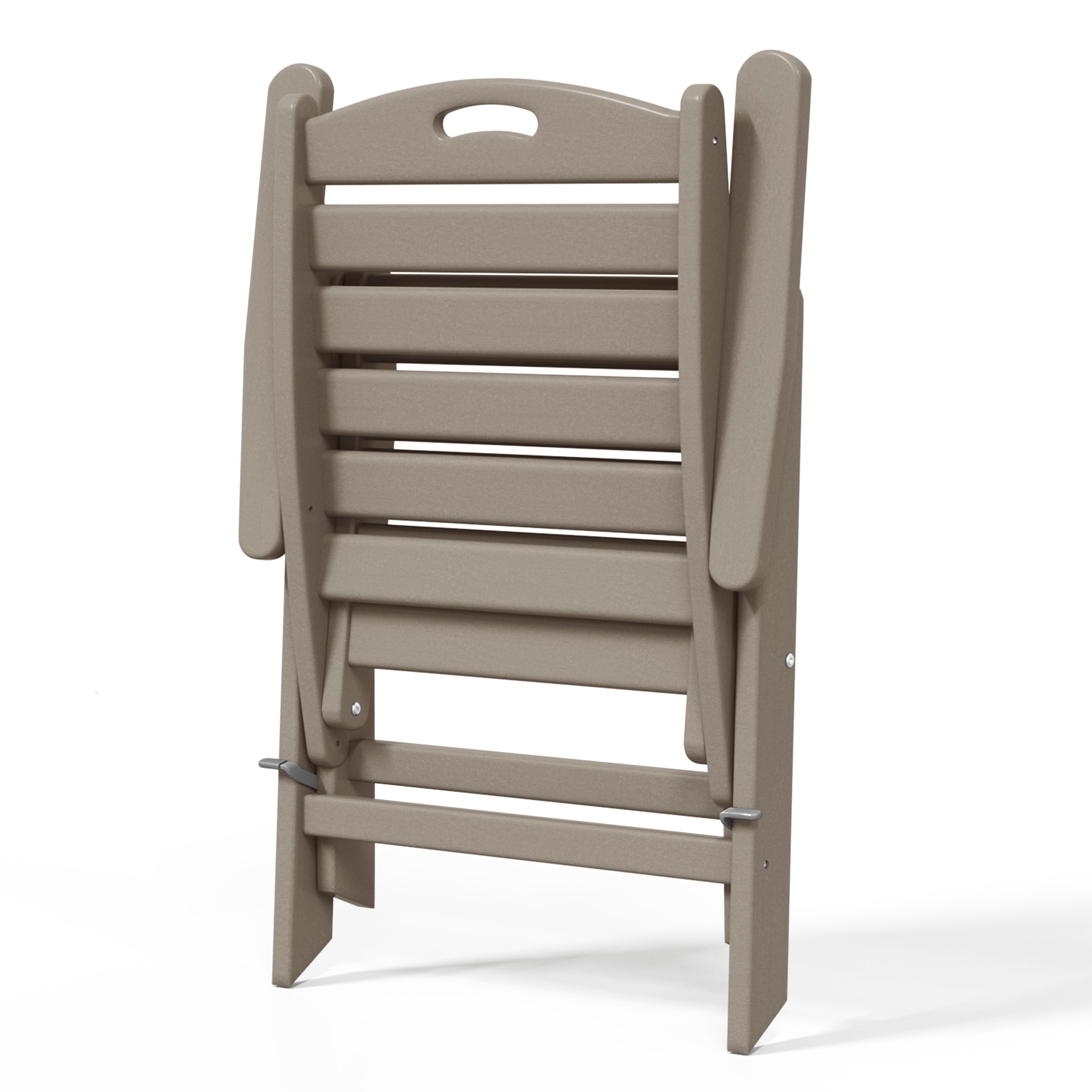 Cayman HDPE Adjustable Highback Folding Outdoor Patio Dining Chairs Set of 2