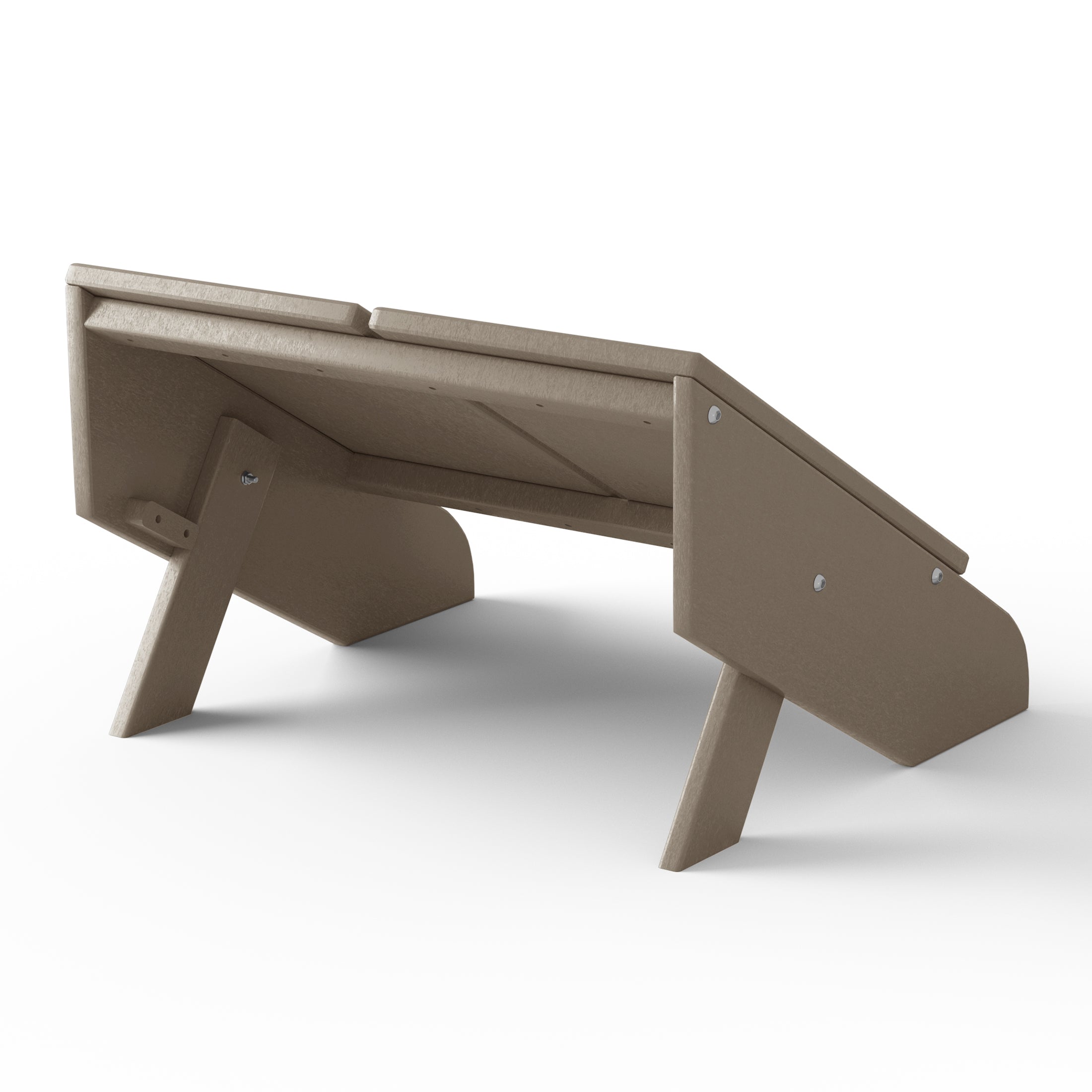 Seaview Modern HDPE Plastic Folding Patio Adirondack Ottoman