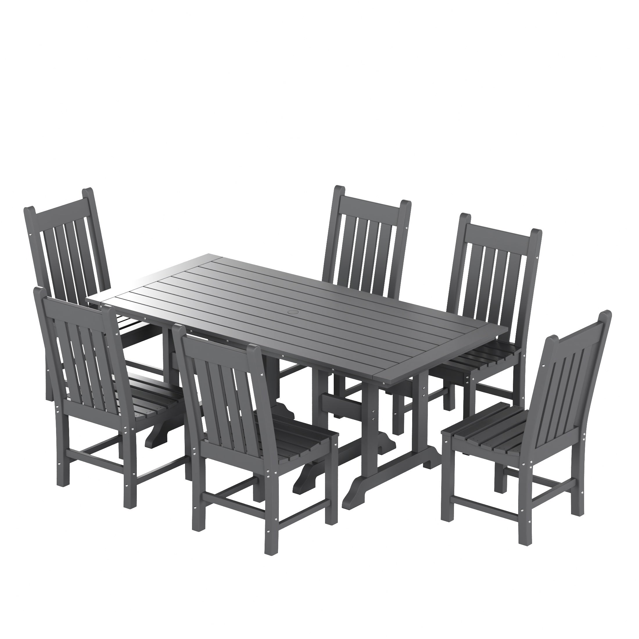 Paradise 7 Piece Outdoor Patio Dining Set Outdoor Table and Chair Set
