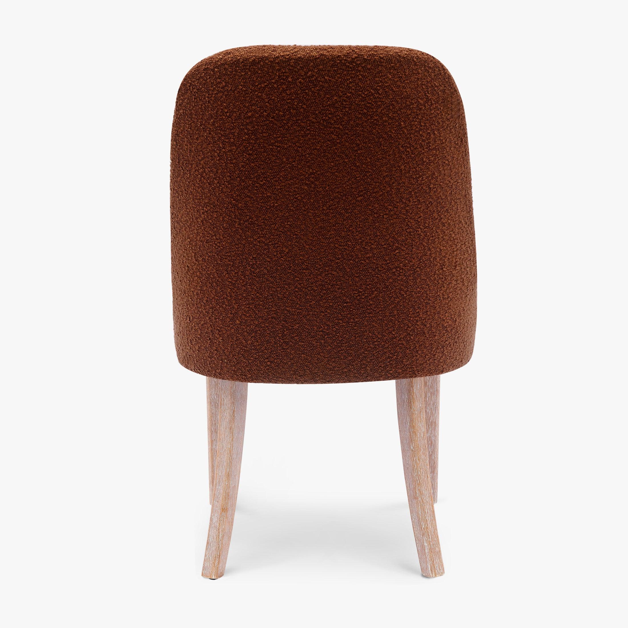 Amélie Mid-Century Modern Upholstered Boucle Dining Chair
