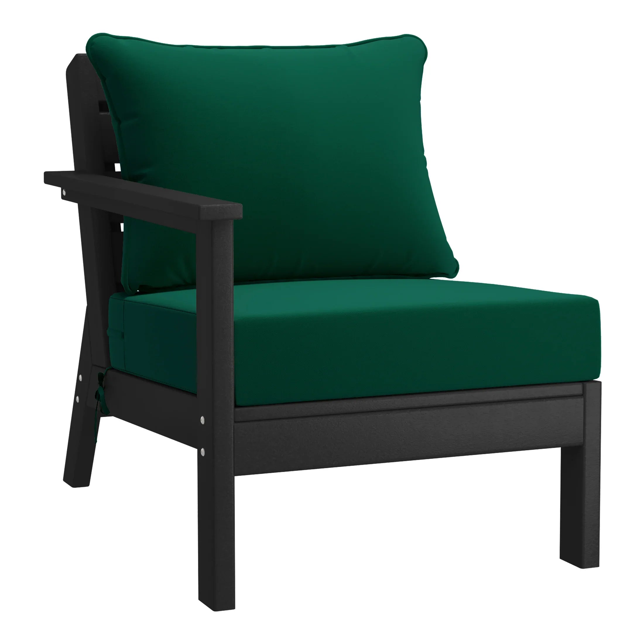 Portsmouth Outdoor Patio HDPE Sectional Sofa with Patio Cushions