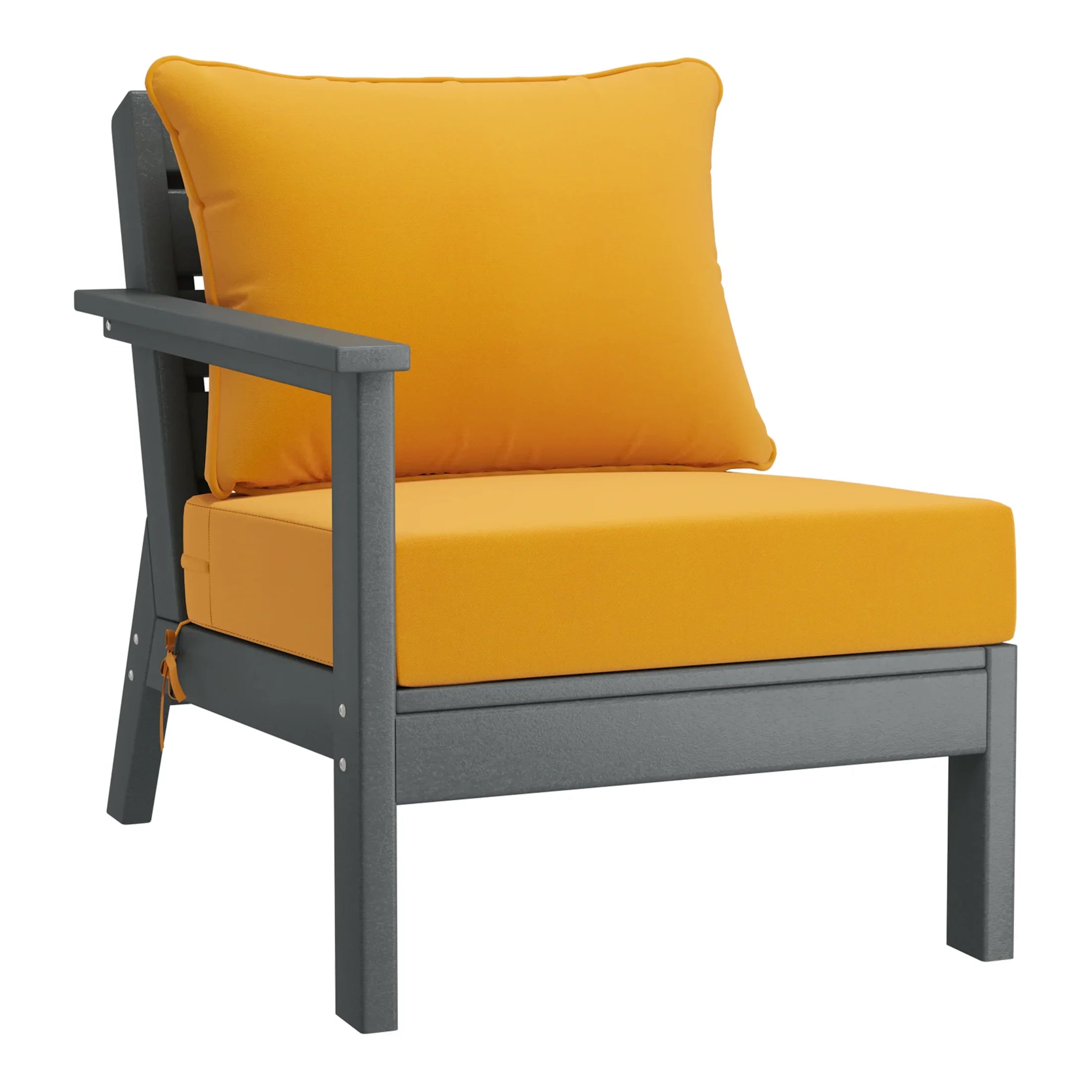 Portsmouth Outdoor Patio HDPE Sectional Sofa with Patio Cushions