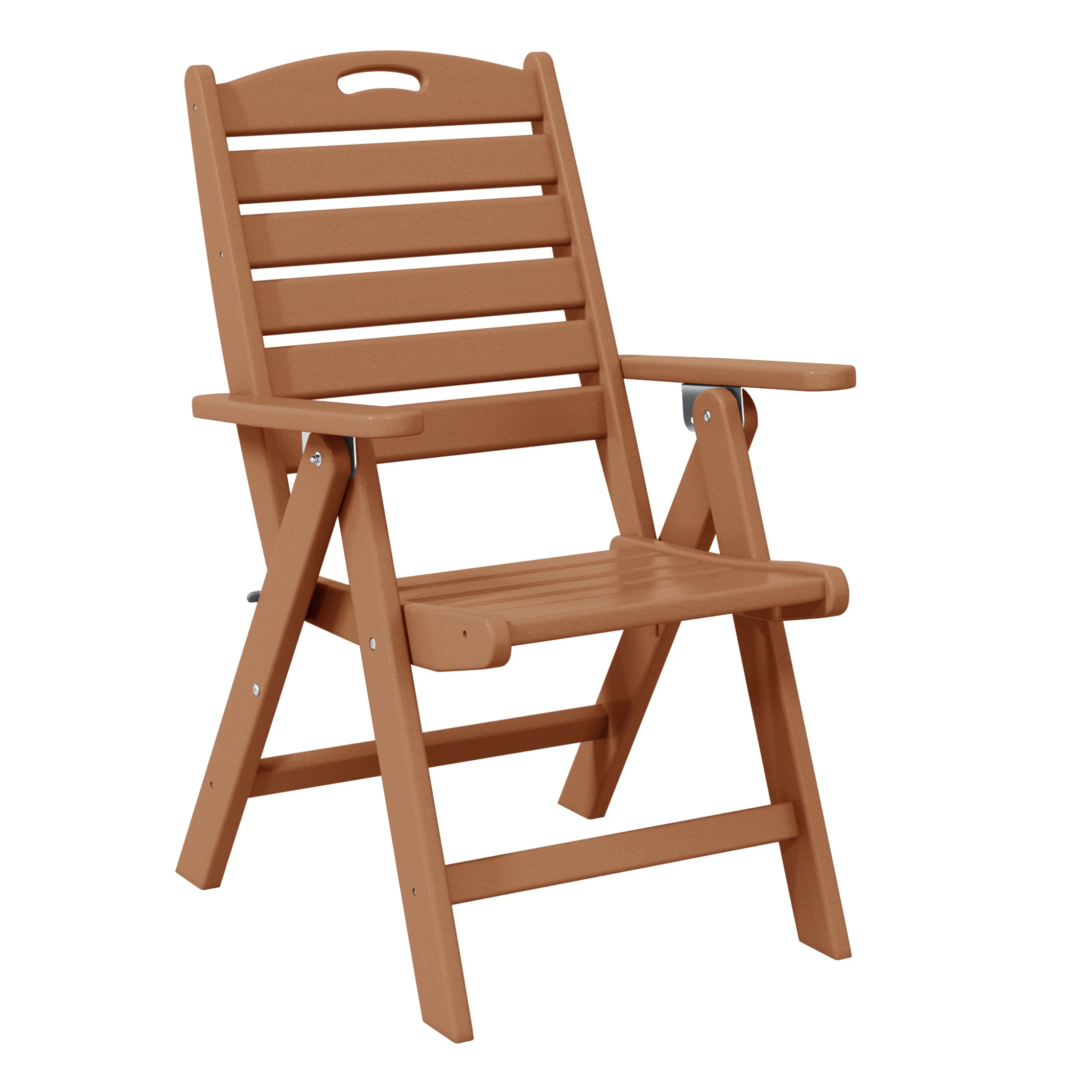 Paradise 5-Piece HDPE Square Patio Dining Table Set with Foldable Chairs