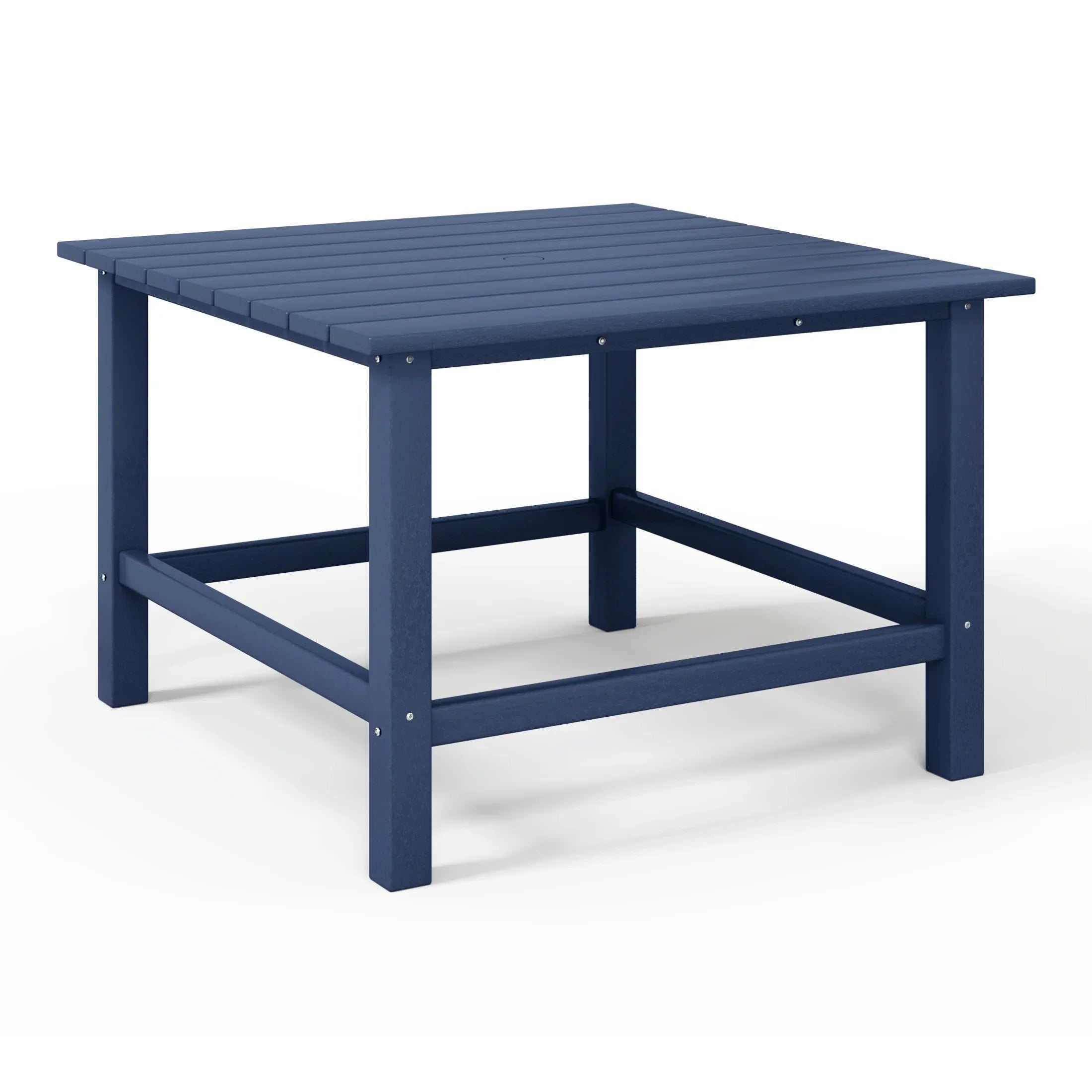 Paradise Kids 5-Piece HDPE Outdoor Square Patio Dining Table and Chairs Set