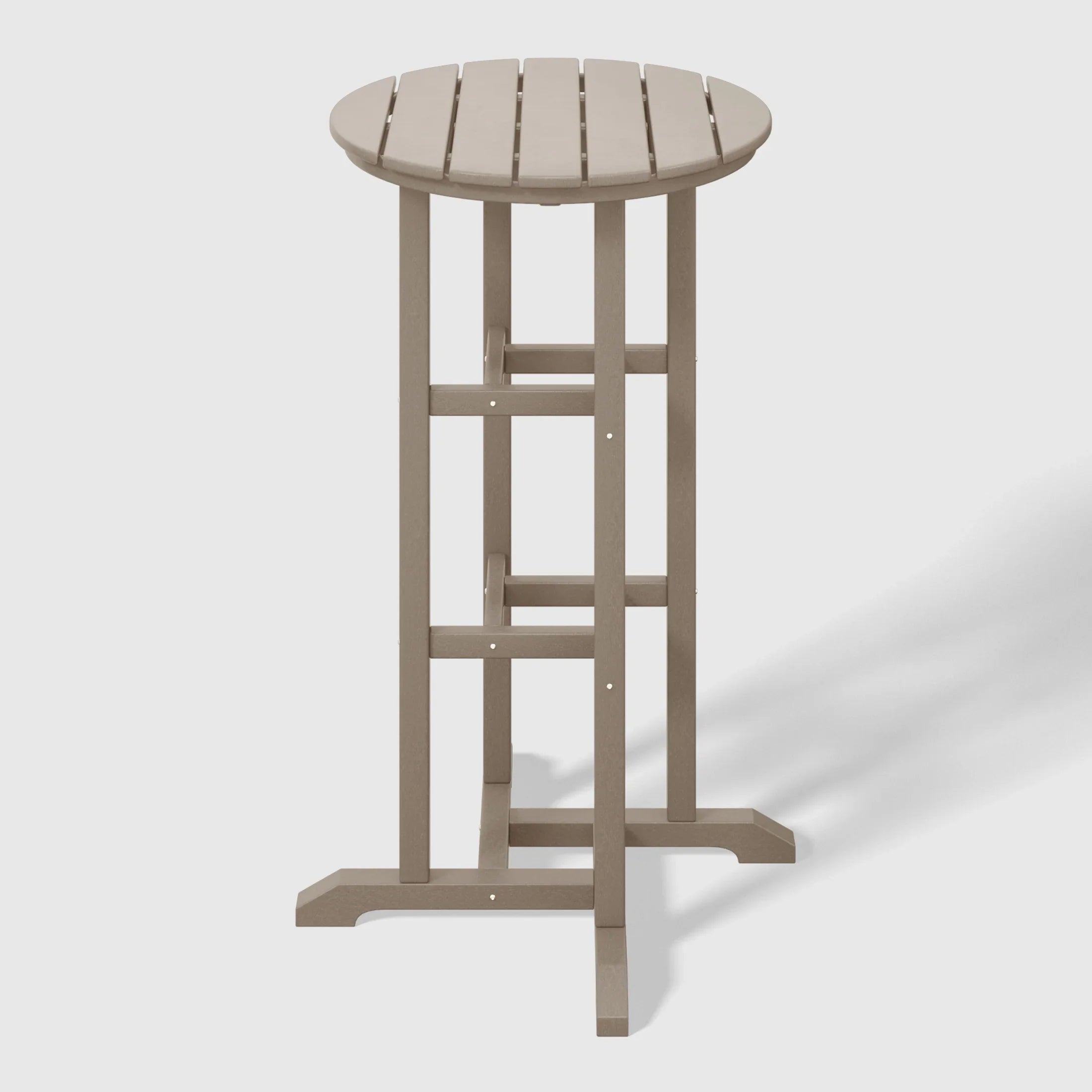 Paradise Outdoor Patio Bar Height Table and Bar Stool 3-Piece Dining Set