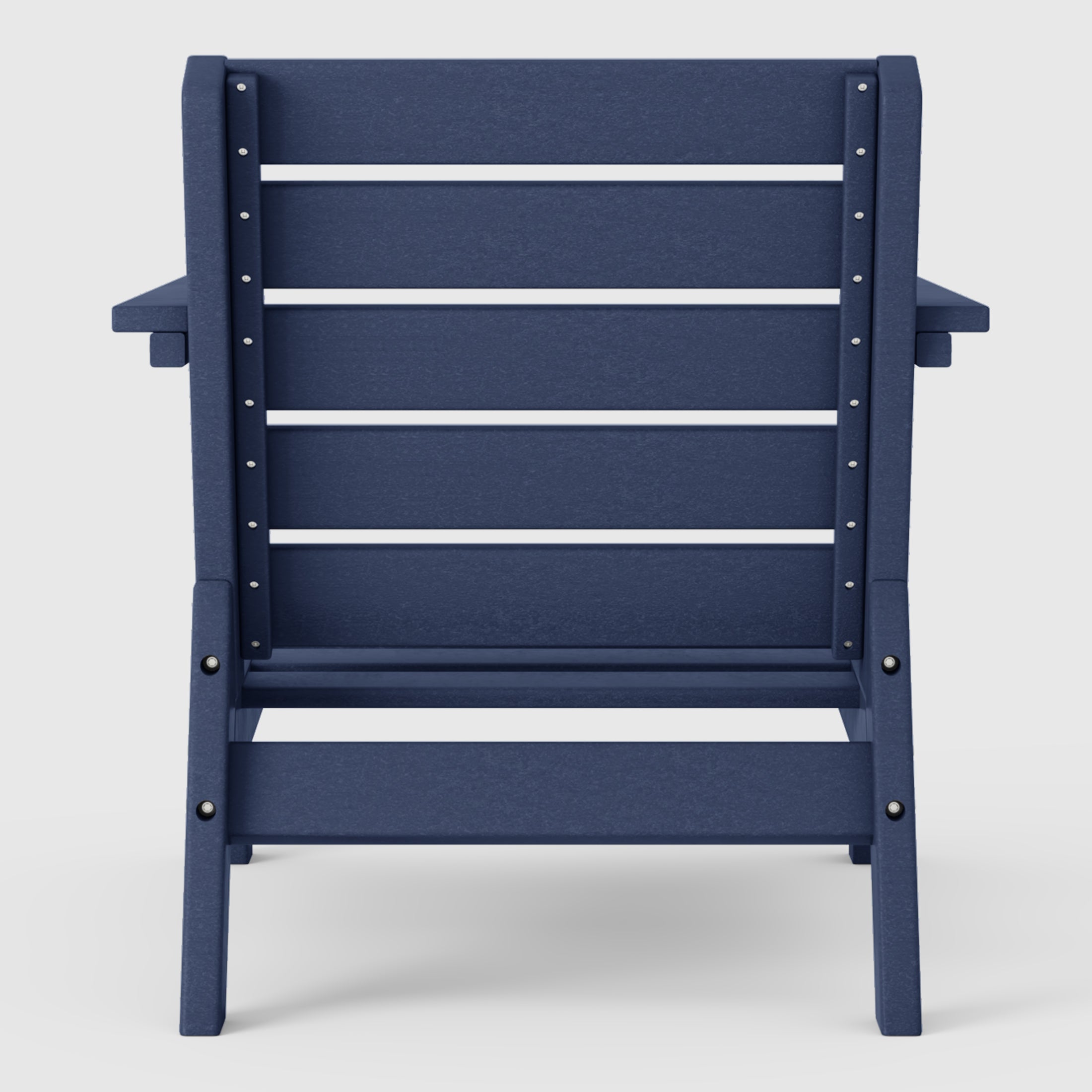 Portsmouth Outdoor Modern HDPE Patio Club Chair with Deep Seat Cushions