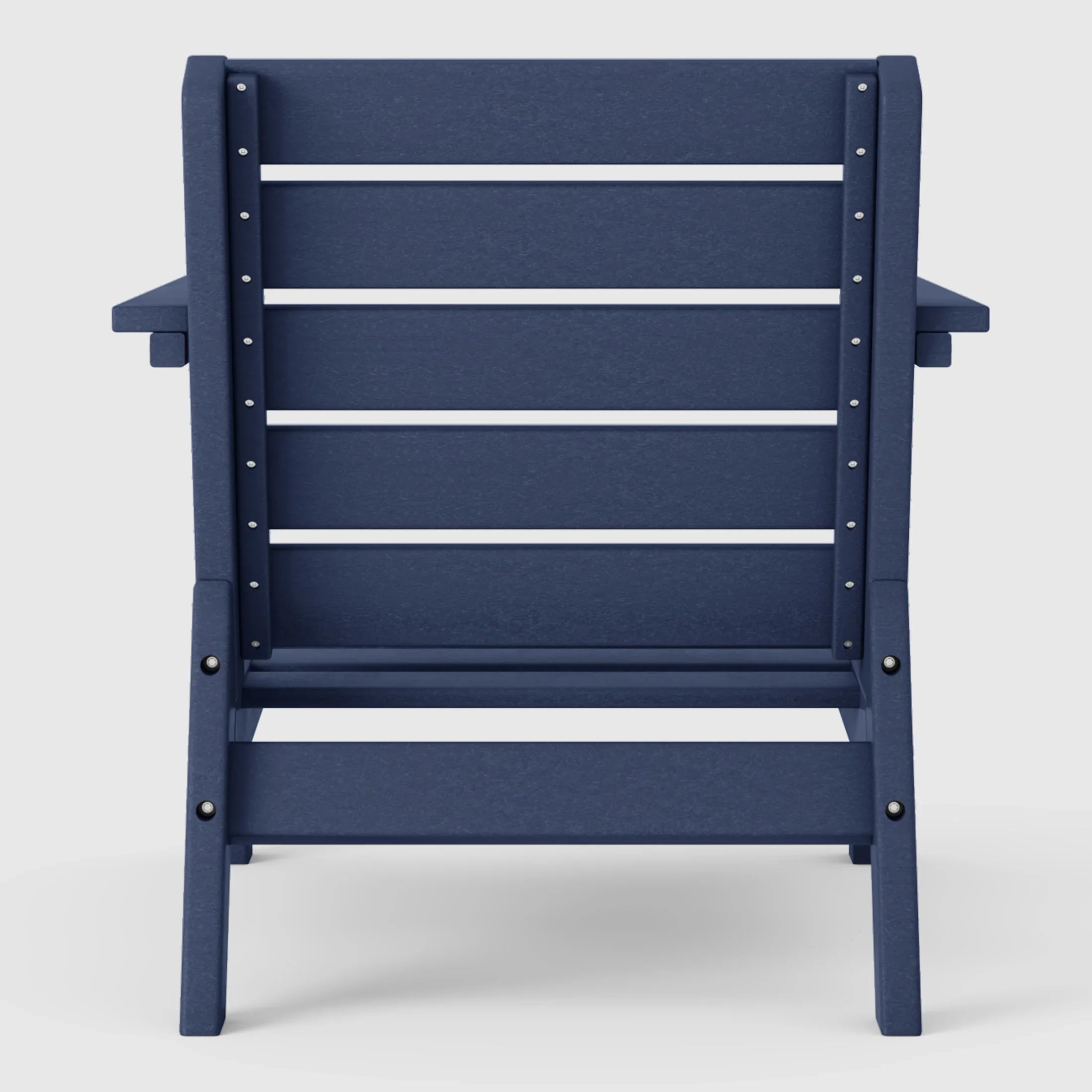 Portsmouth Outdoor Modern HDPE Patio Club Chair with Deep Seat Cushions