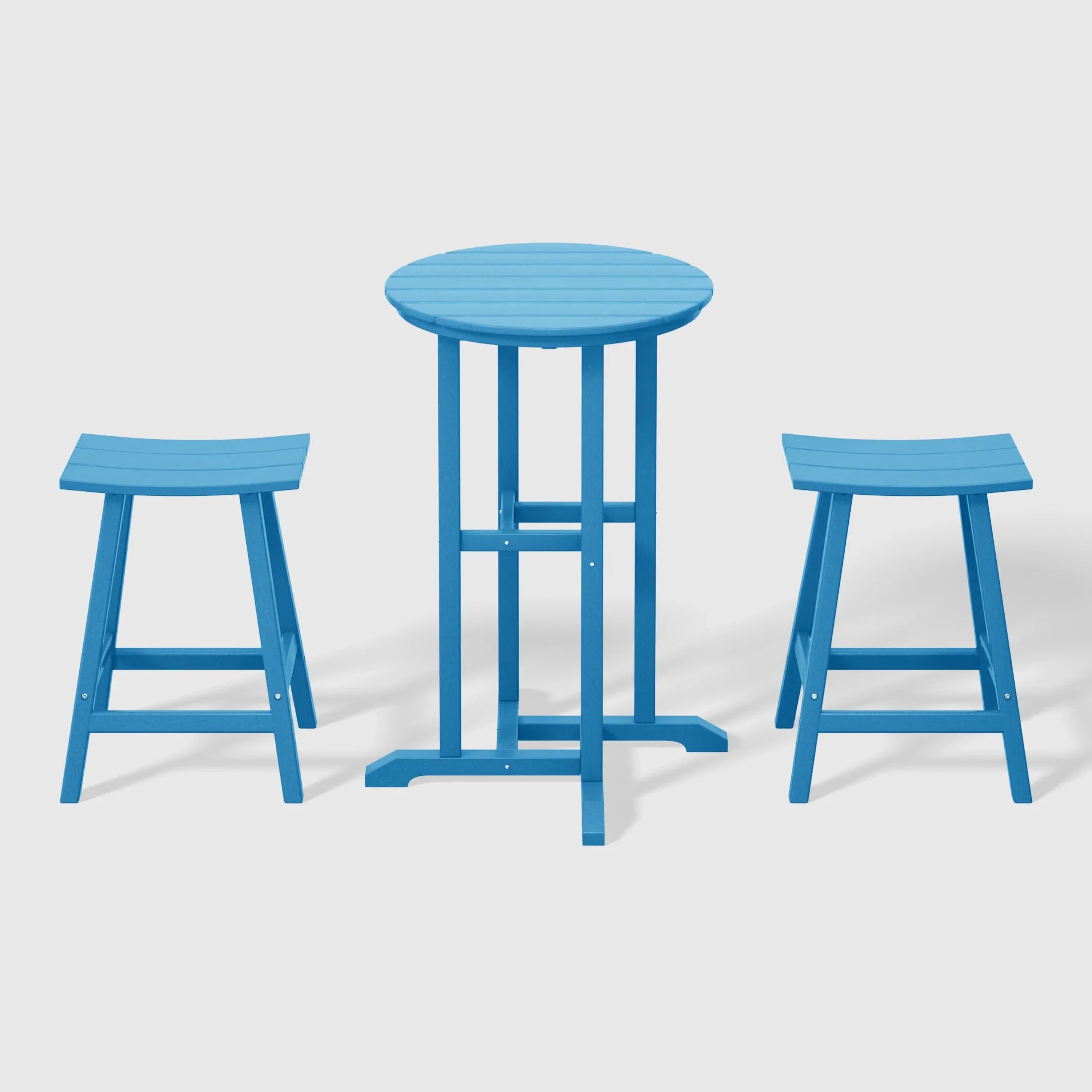 Paradise Outdoor Patio Counter Height Bar Stools Bistro Bar Table Set
