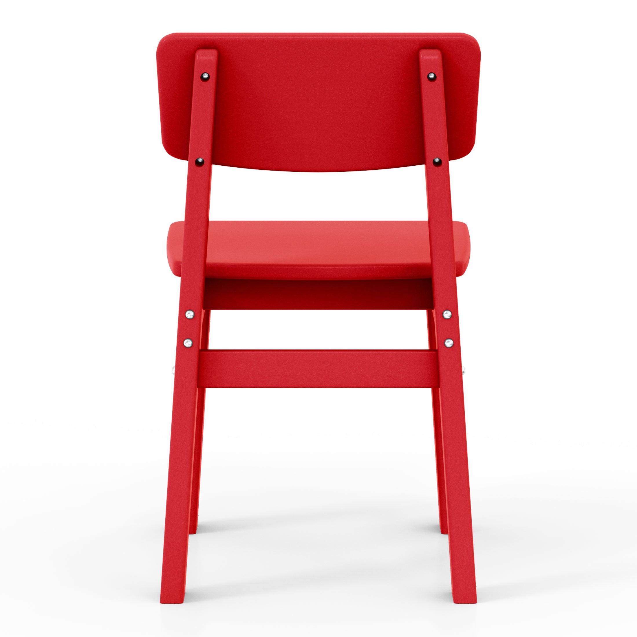 Little Explorers Outdoor HDPE Kids Modern Plastic Toddler Dining Chairs (Set of Two)