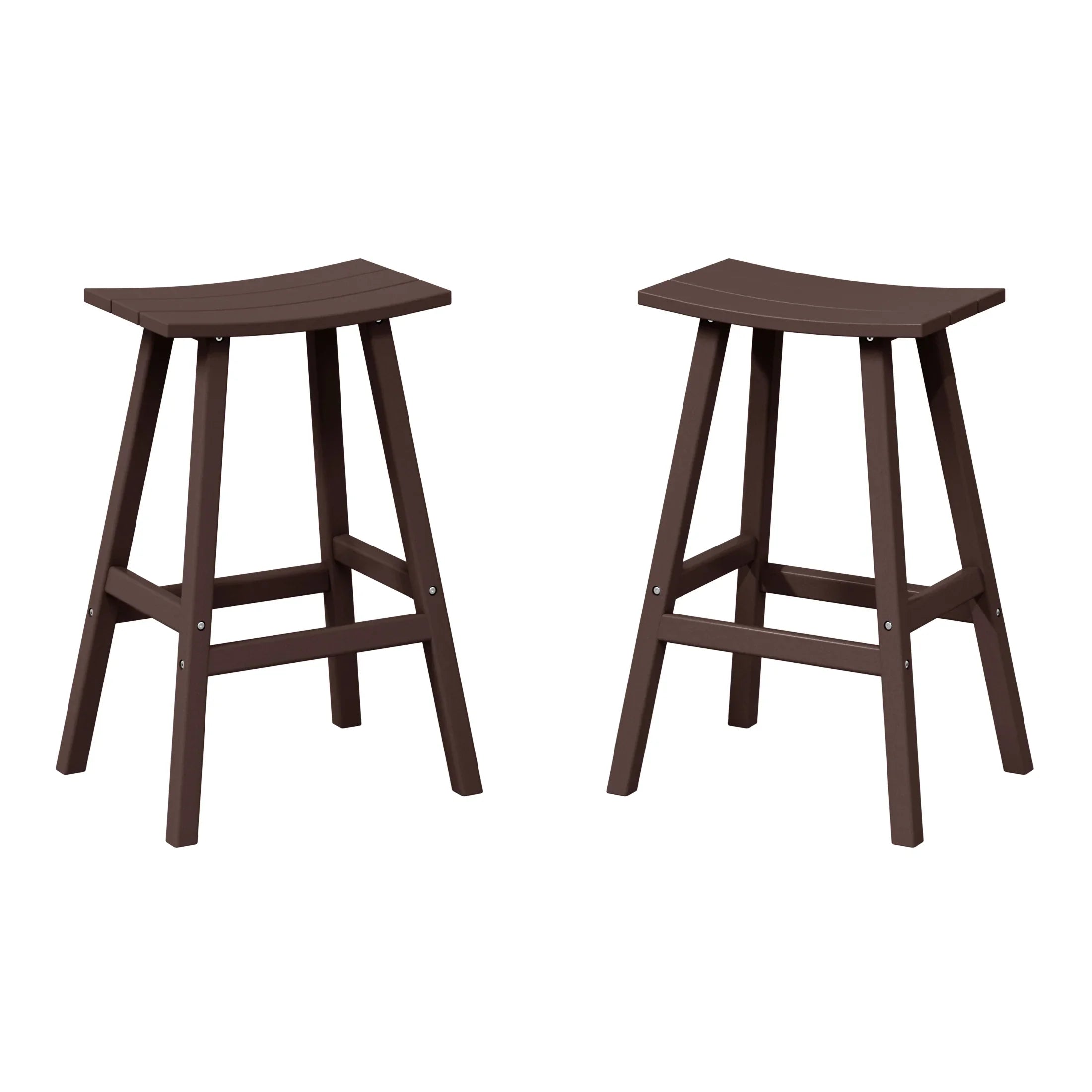 Paradise 2 piece set of 29" height Outdoor / Patio Saddle bar stools