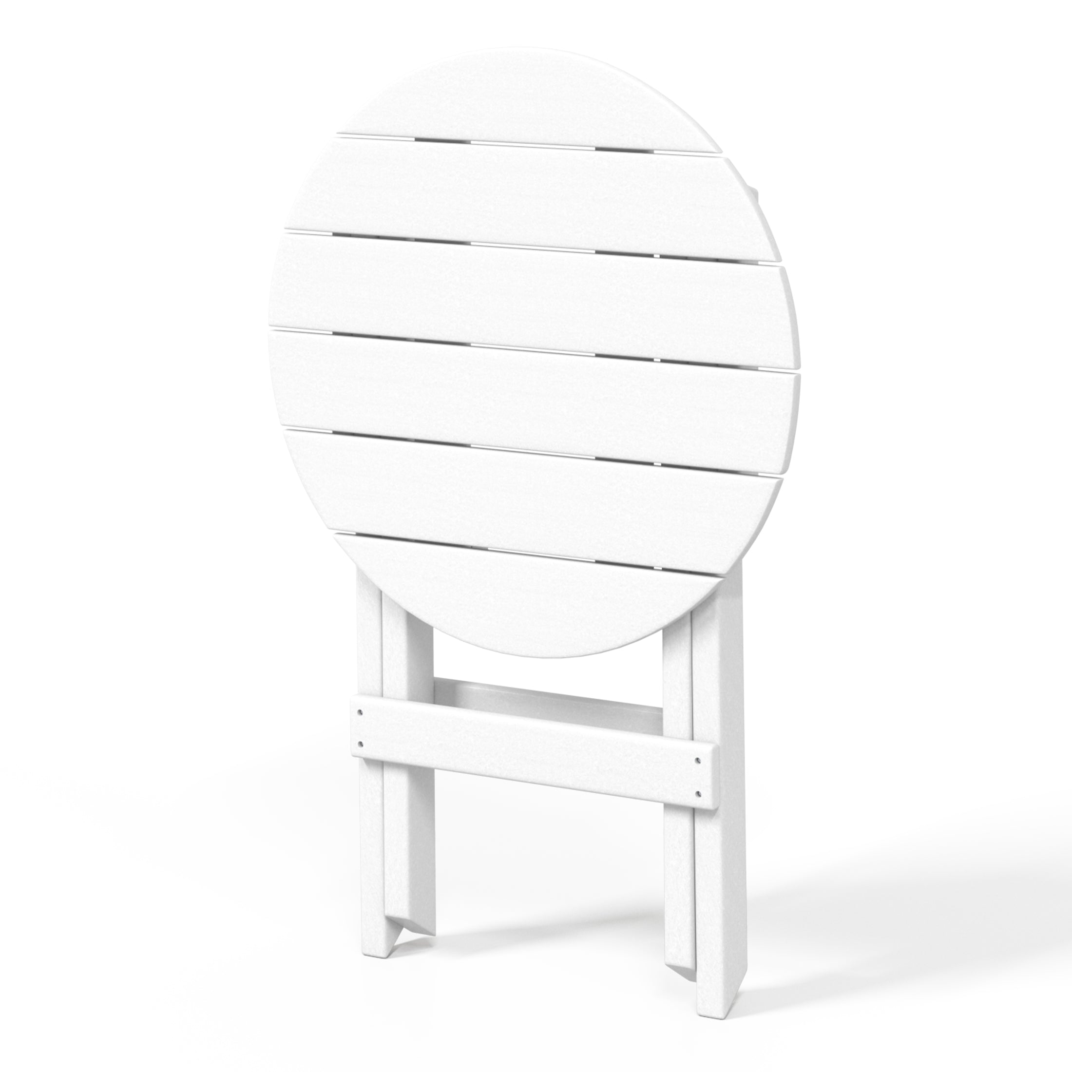 Paradise HDPE Outdoor 24.5 Inch Round Portable Folding Patio Dining Table