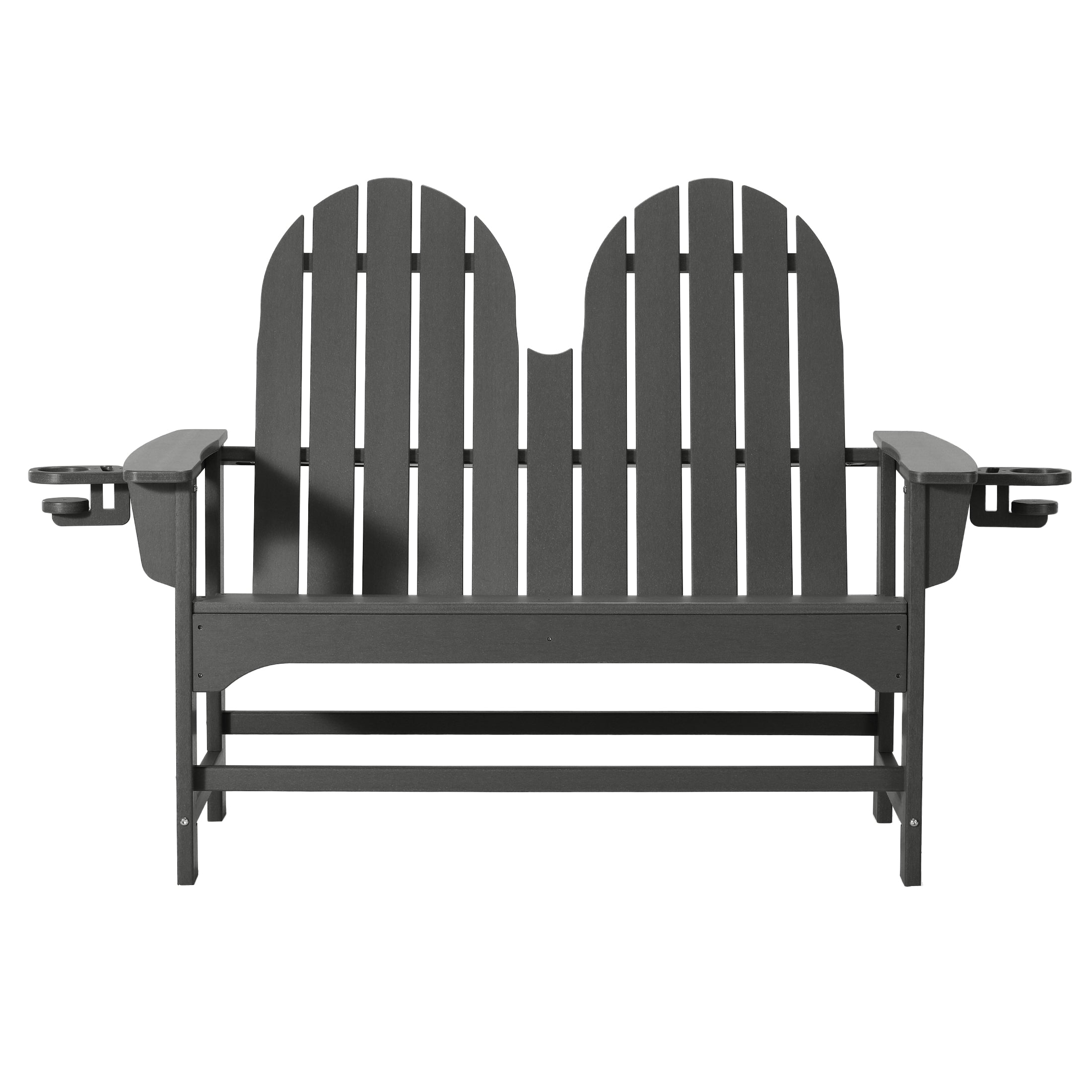 Savannah Outdoor Patio 49" HDPE Adirondack Garden Bench