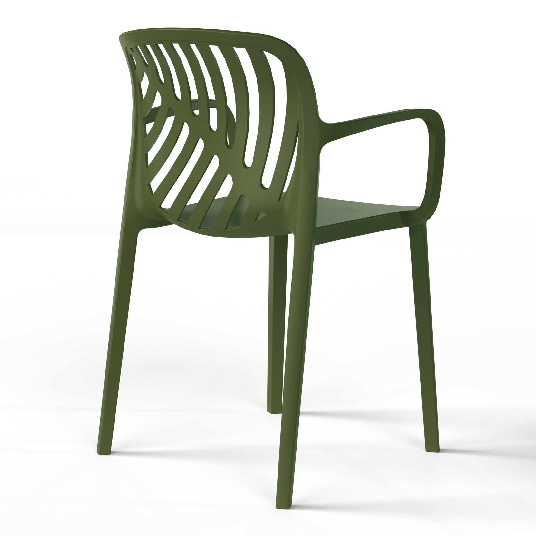 Sunshine 5-Piece Outdoor Square Patio Dining Table Set with Stackable Patio Dining Chairs