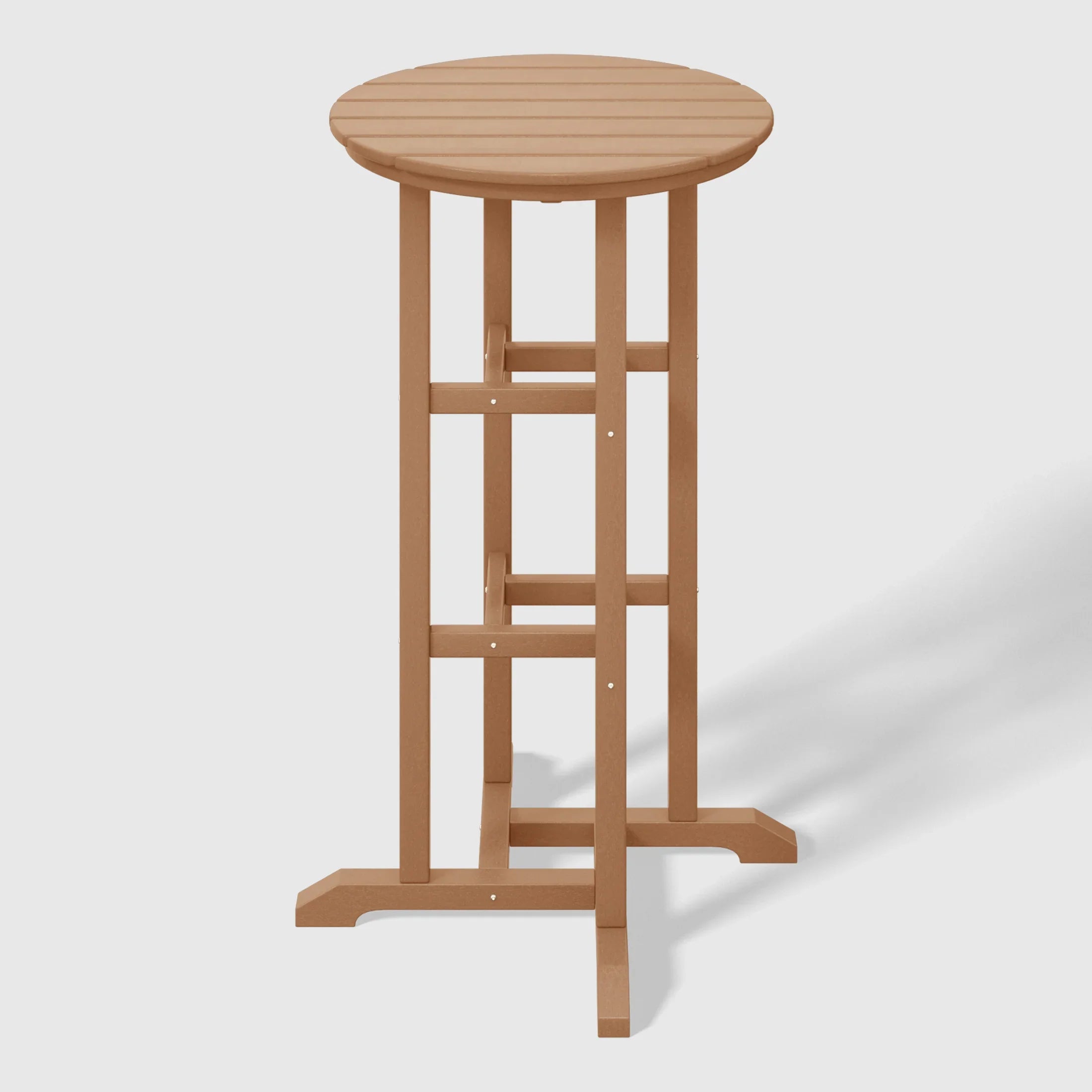 Paradise Outdoor Patio Bar Height Table and Bar Stool 3-Piece Dining Set