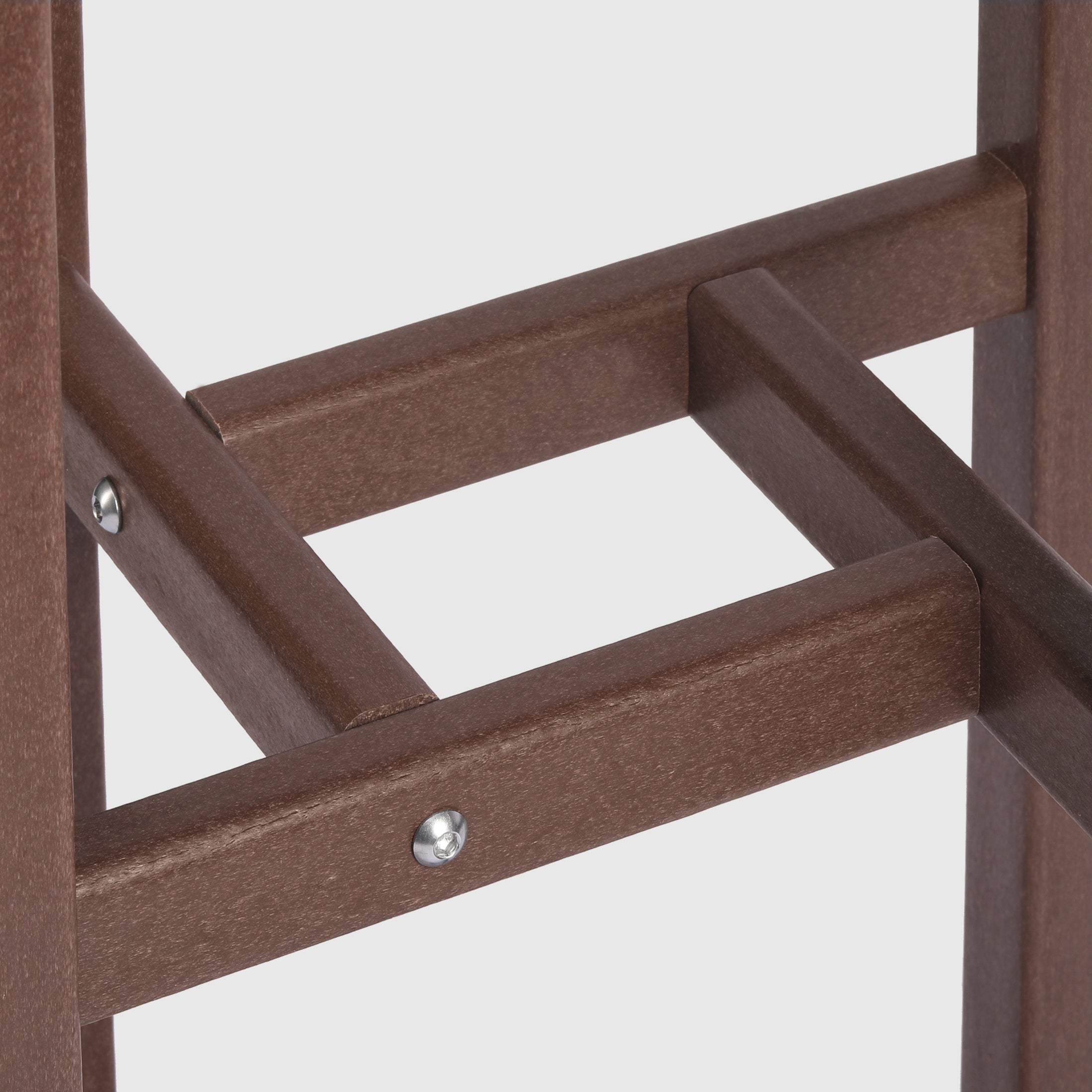 Paradise Outdoor Patio Bar Height Table and Bar Stool 3-Piece Dining Set