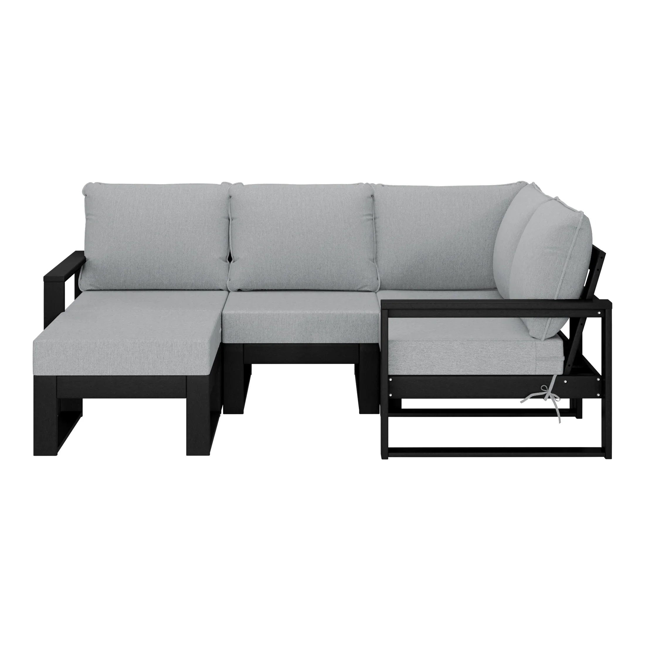 Rockaway 5-piece Outdoor Sectional Modular Patio Furniture Sofa Set