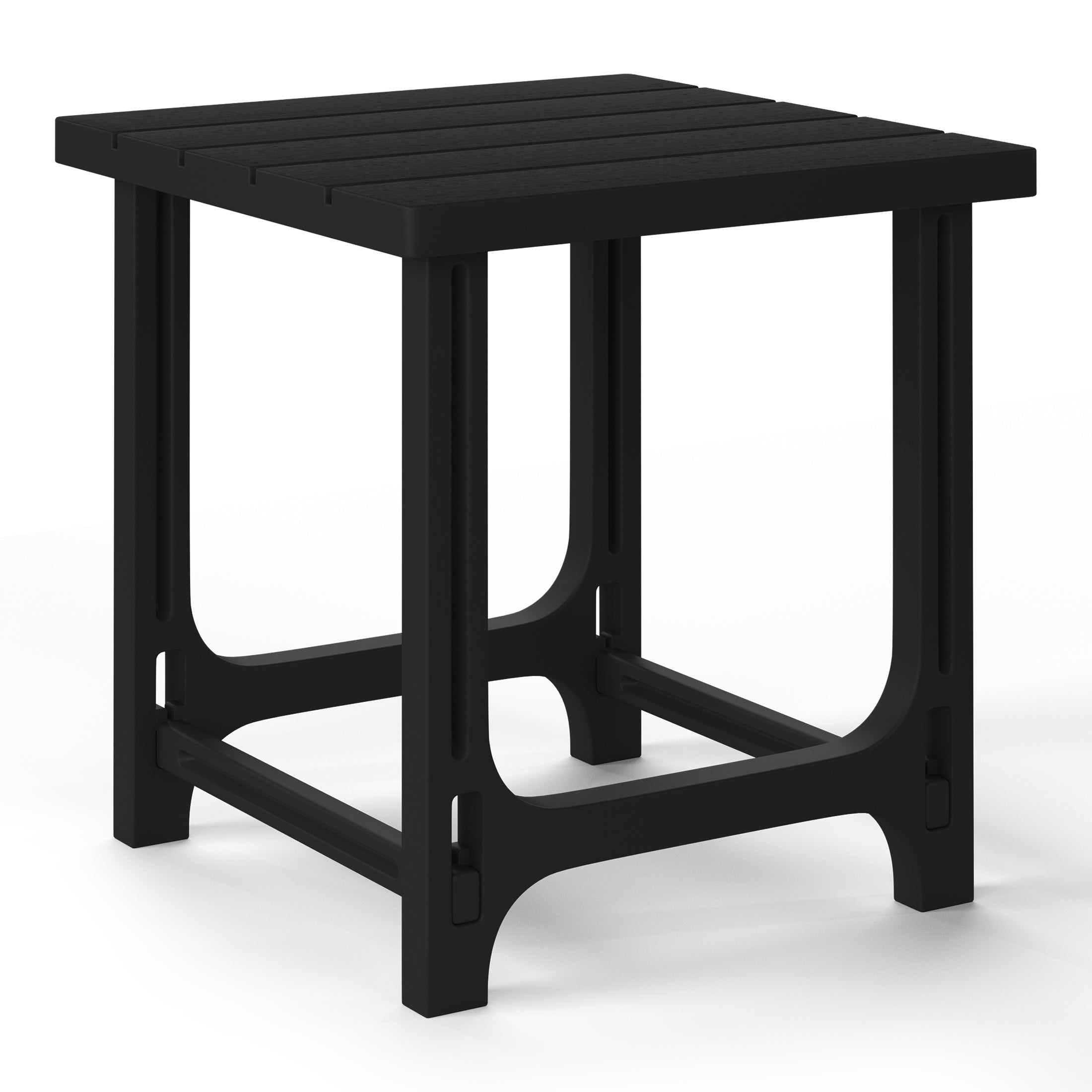 Cayman Outdoor 18" HDPE Square Adirondack Patio Side Table