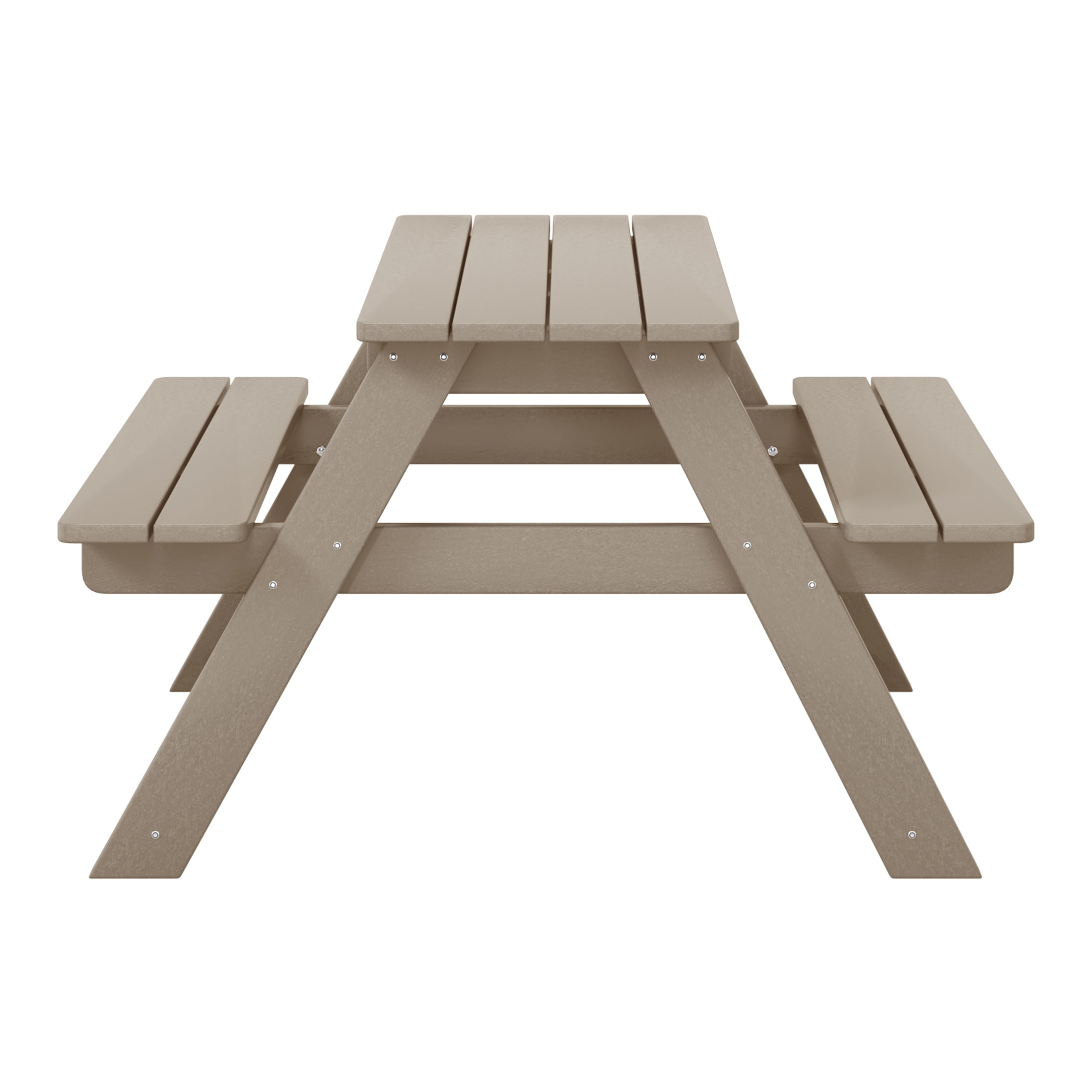 Paradise Outdoor Patio Kids HDPE Bench Picnic Table
