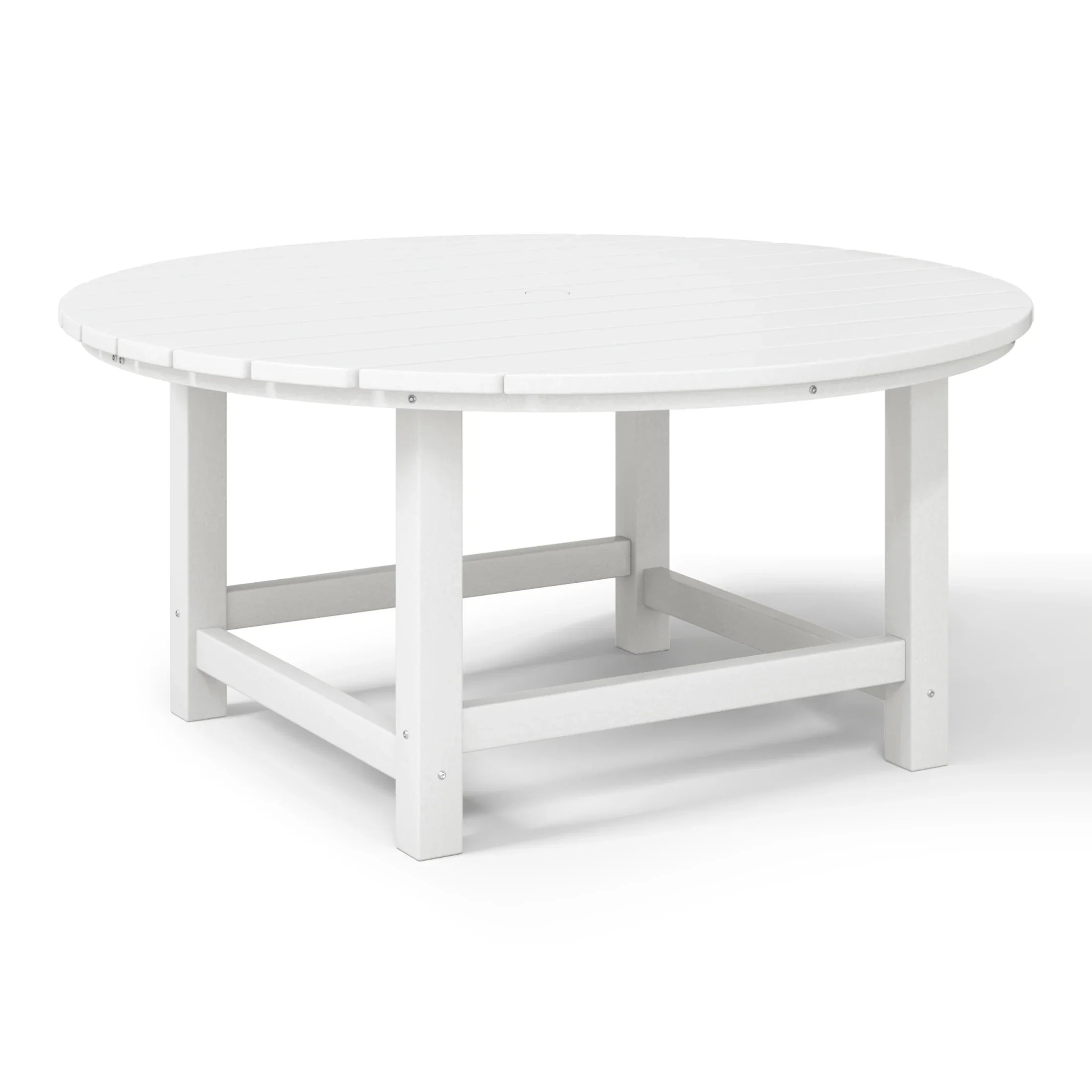 Paradise Low Outdoor HDPE Round Patio Coffee Table