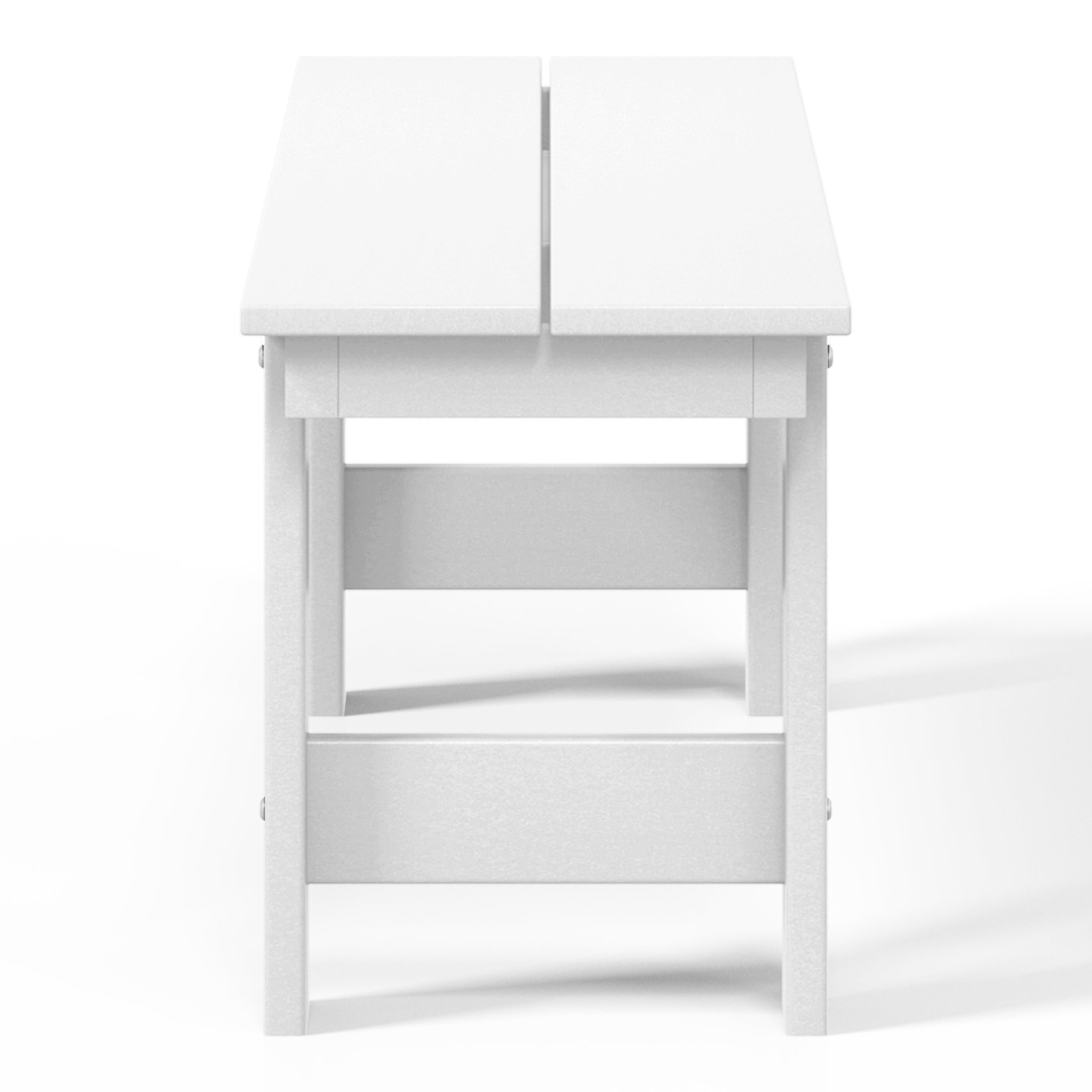 Palms Outdoor HDPE 48" Modern Backless Patio Bench