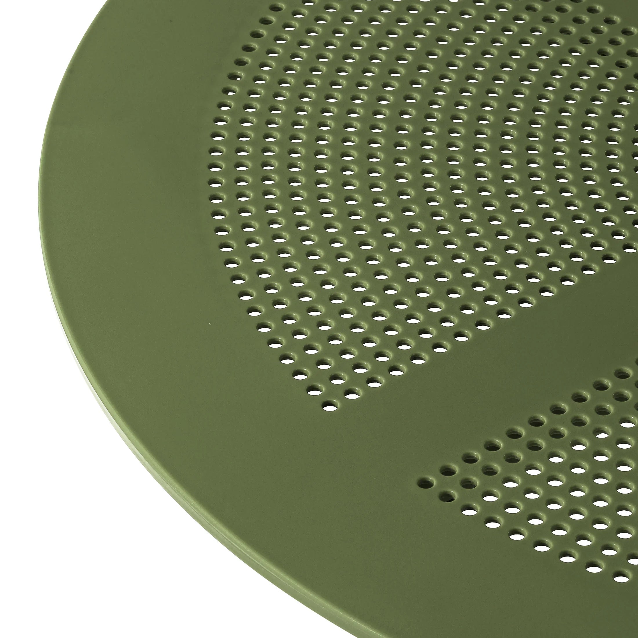 Sunshine 31.5" Round Plastic Outdoor Patio Dining Table for 4