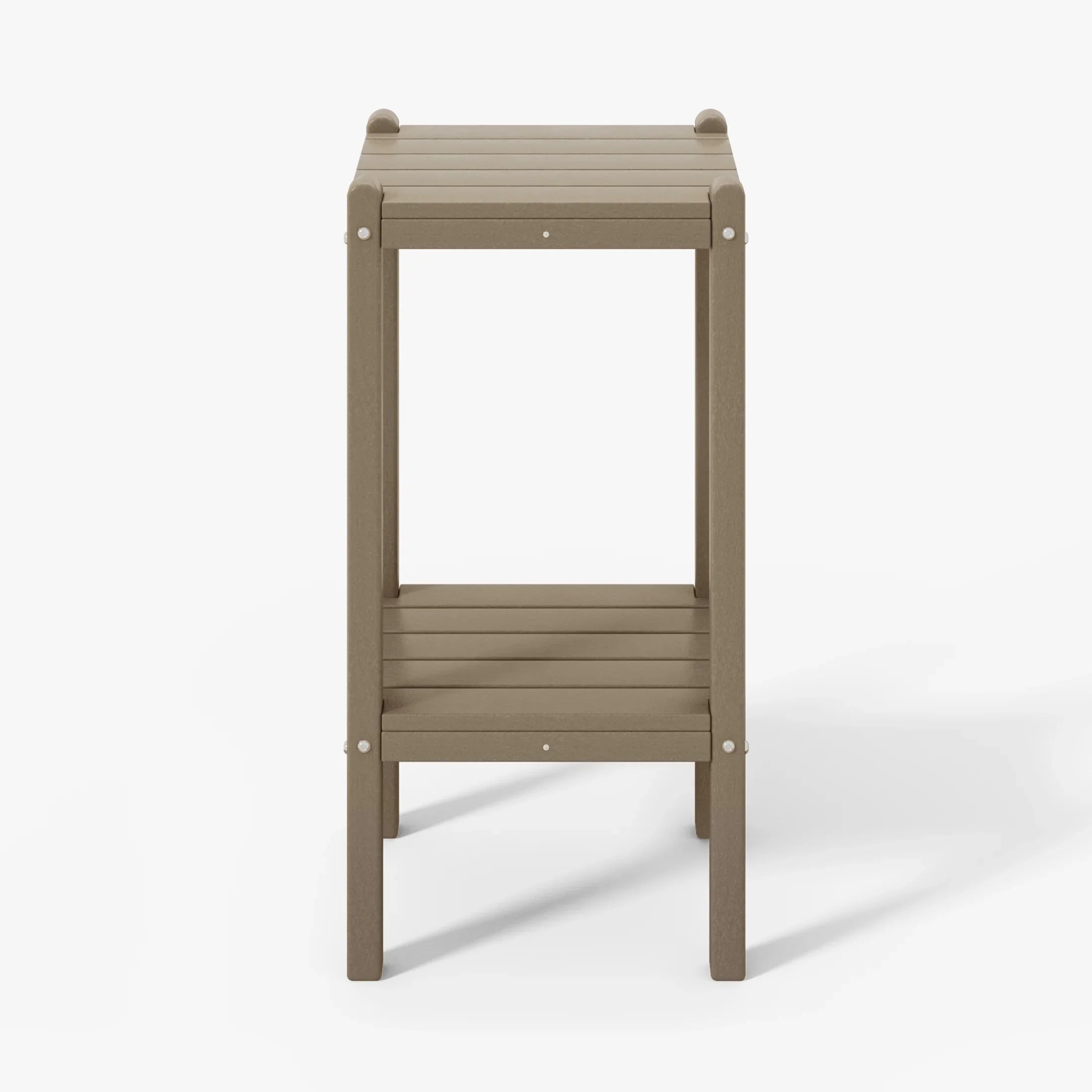 Paradise 36" Outdoor Adirondack HDPE 2-Tier Patio Side Table
