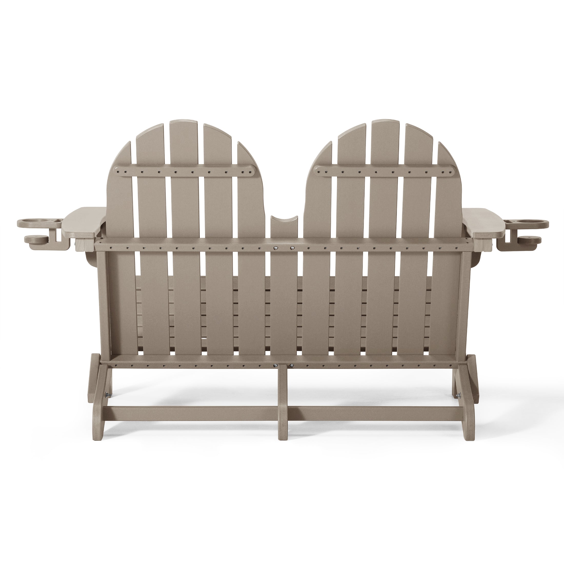 Savannah Outdoor Patio 49" HDPE Folding Adirondack Garden Bench