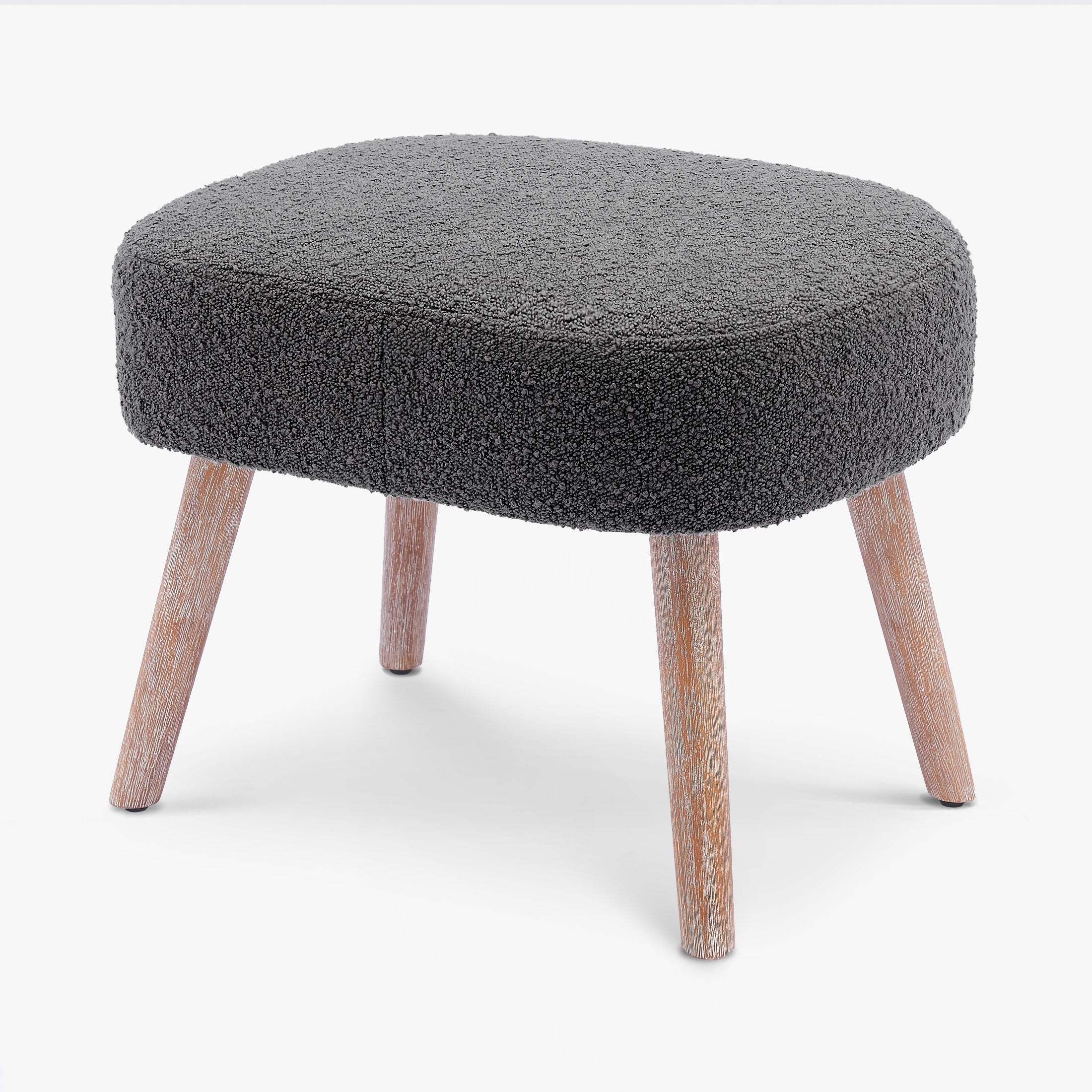 Amélie 21" Wide Square Upholstered Cushion Ottoman Foot Stool