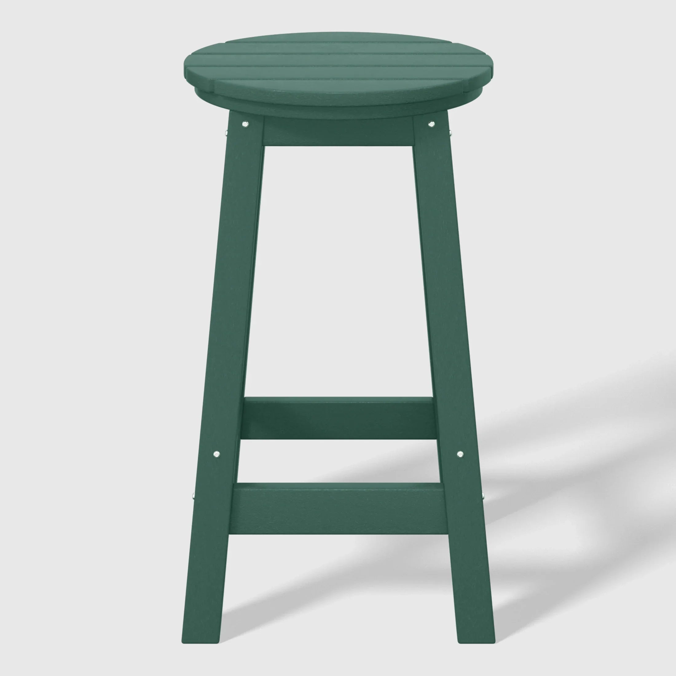 Paradise 5-Piece HDPE Outdoor Patio Dining Bar Bistro Table Set with Counter High Round Bar Stools