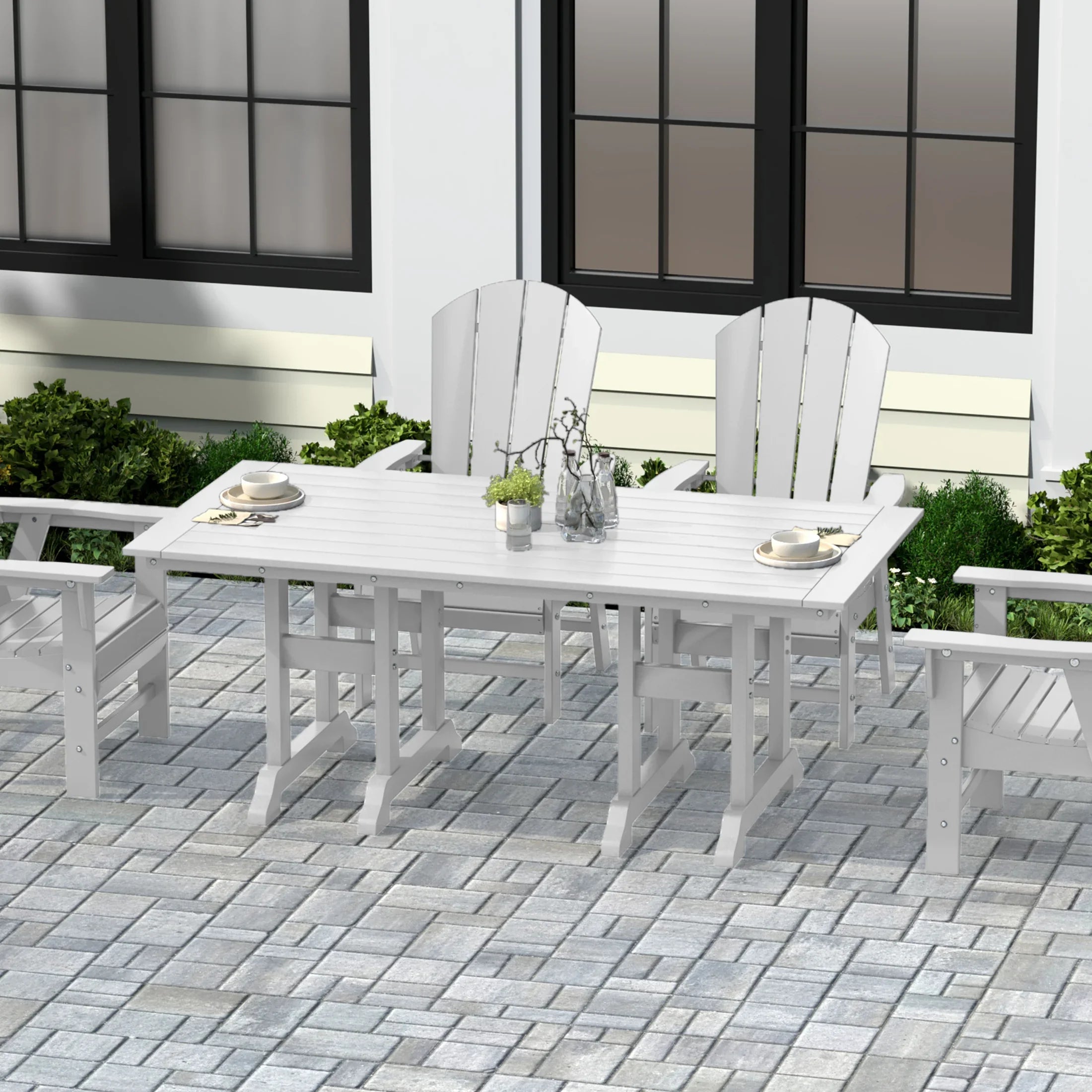 Paradise 71" Outdoor Patio Dining Table