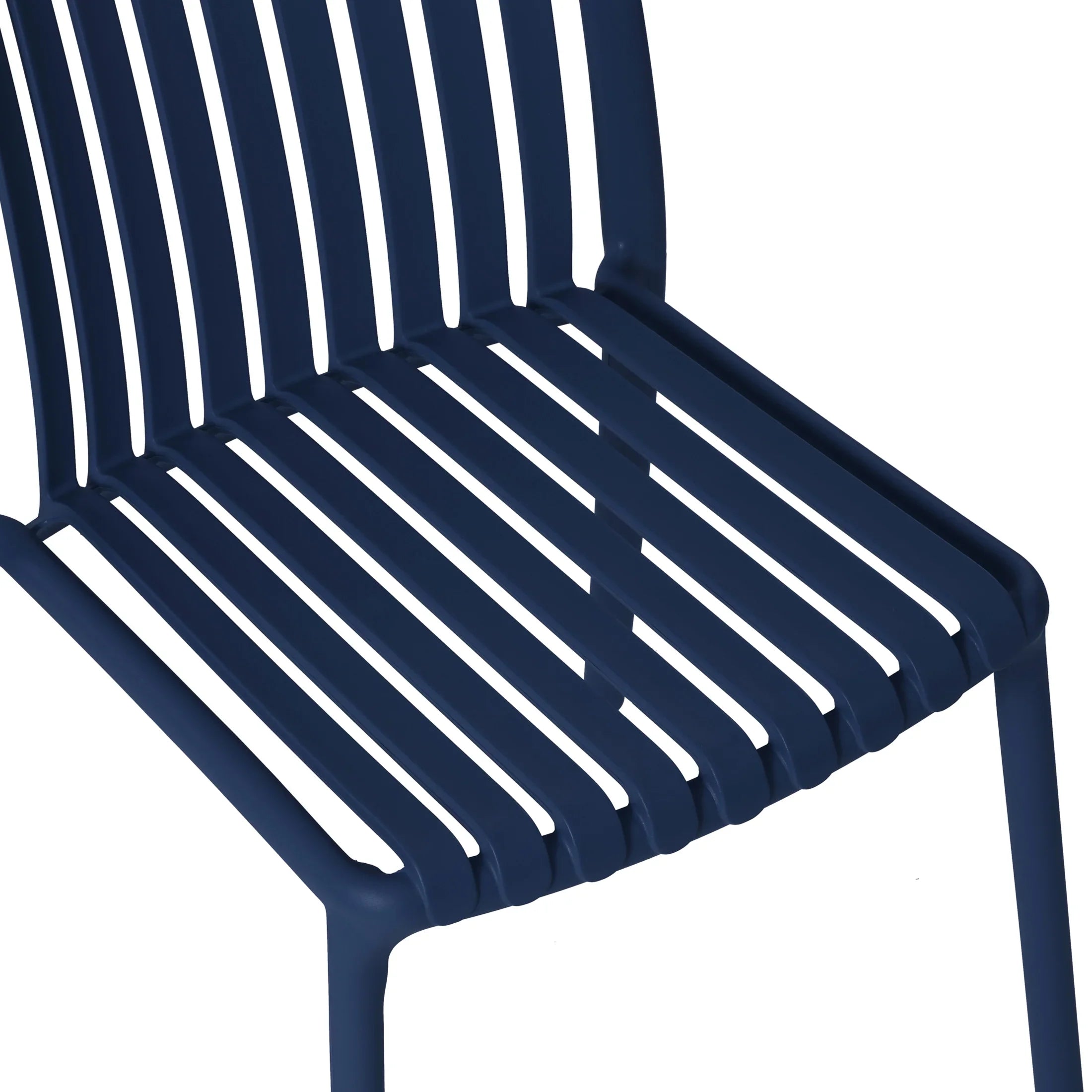 Sunshine Outdoor Stackable Polypropylene Plastic Dining Side Chairs (Set of 2)