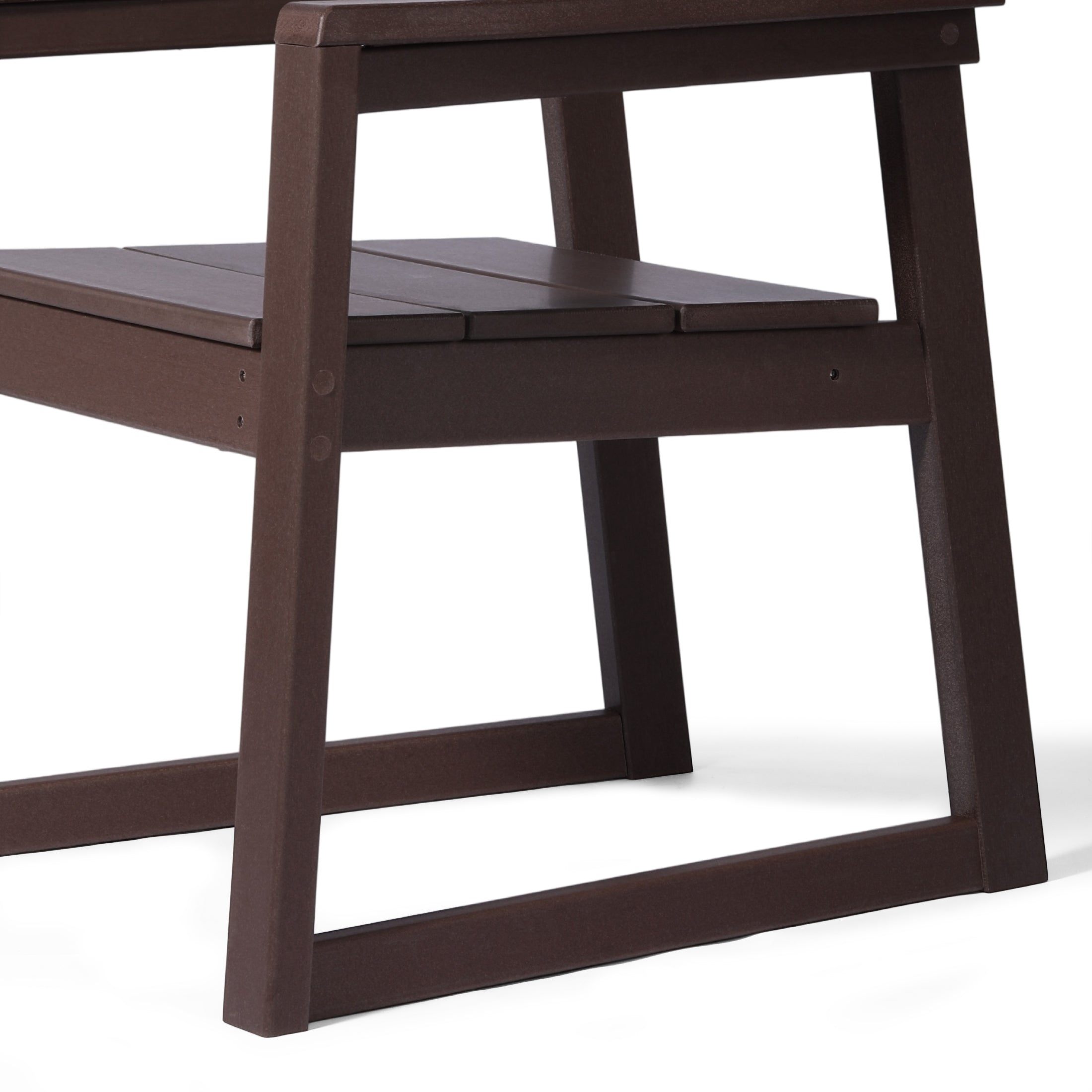 Cambria Modern HDPE Outdoor Patio Dining Arm Chairs (Set of 2)