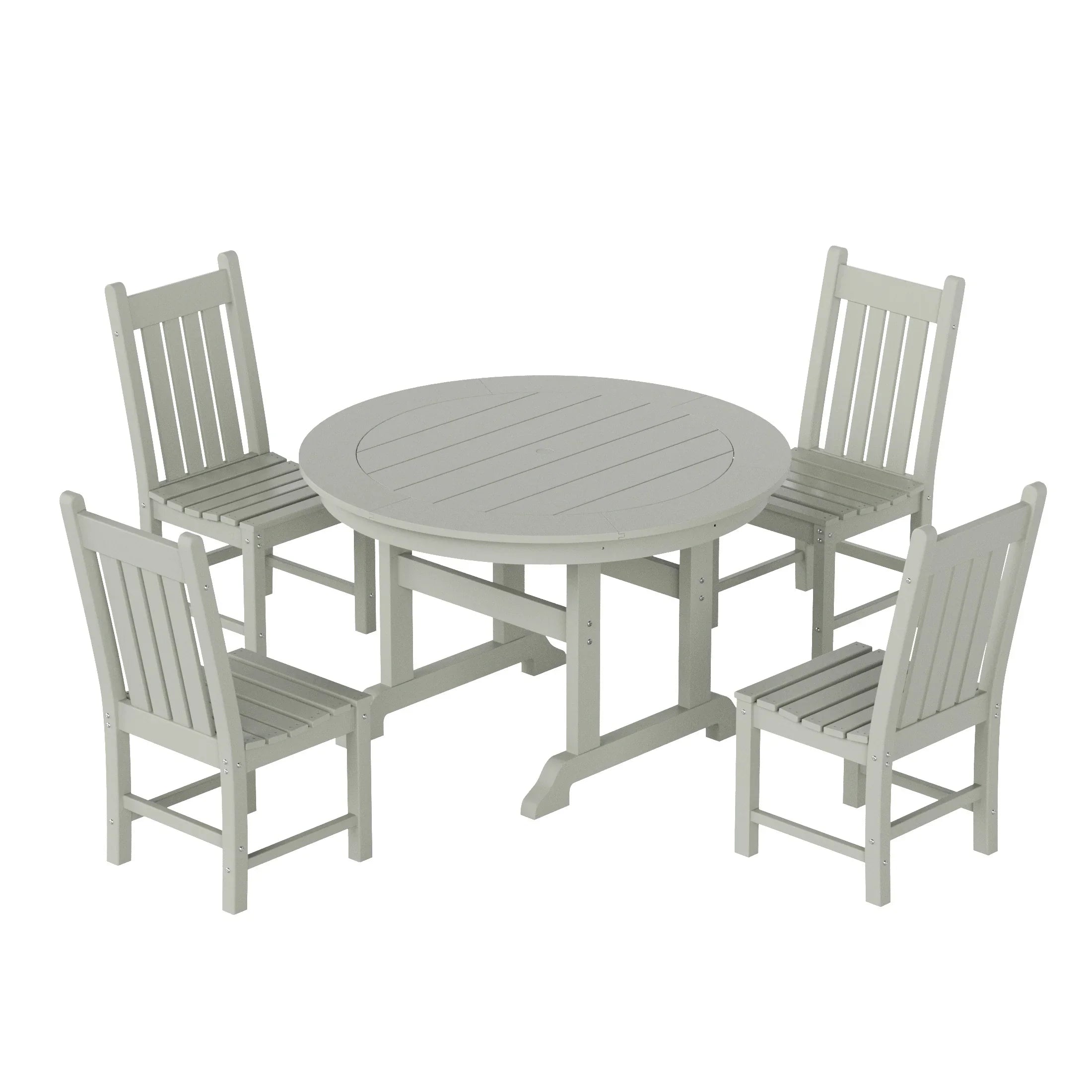 Paradise 5 Piece Outdoor Patio Dining Set Outdoor Round Table and Chair Set