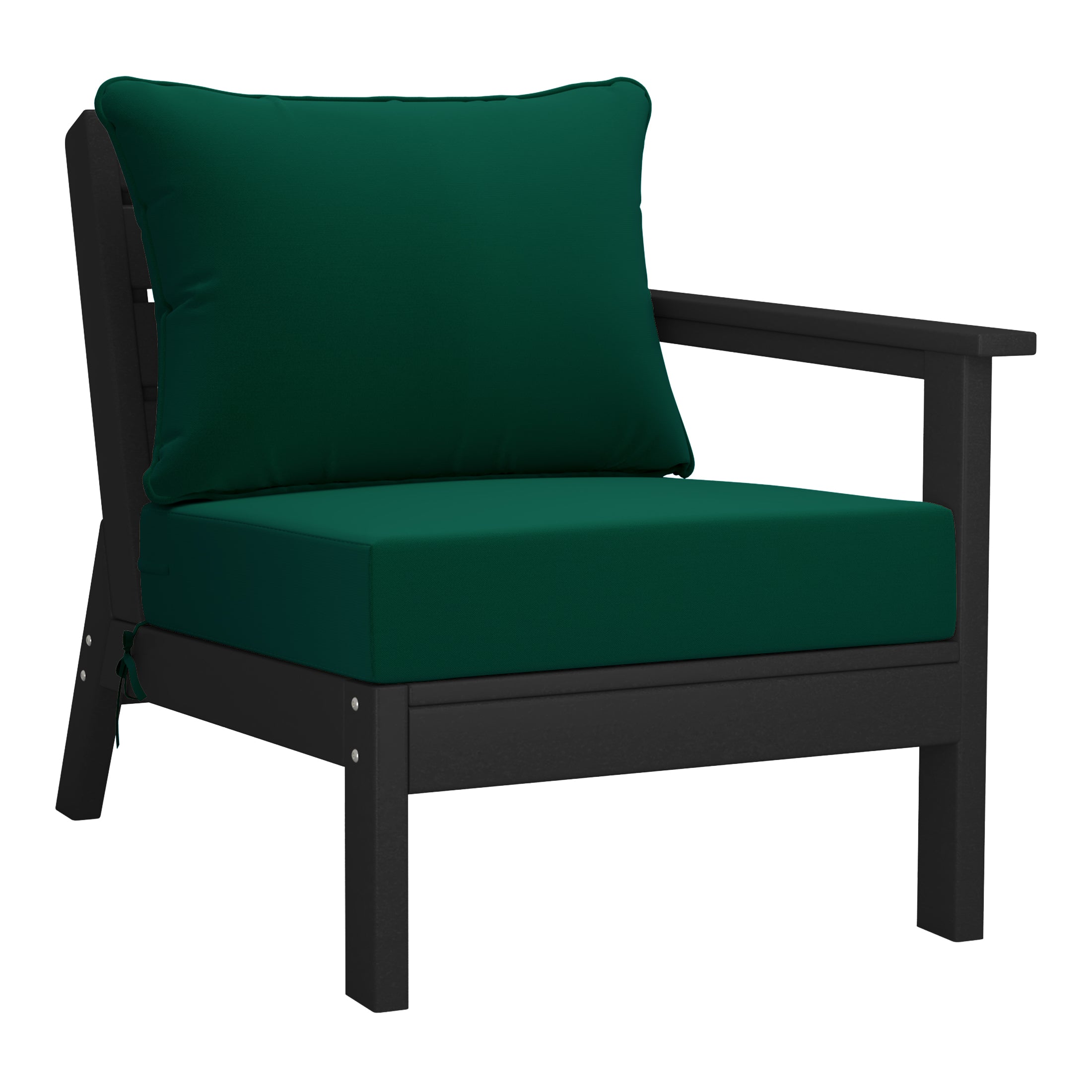 Portsmouth Outdoor Patio HDPE Sectional Sofa with Patio Cushions