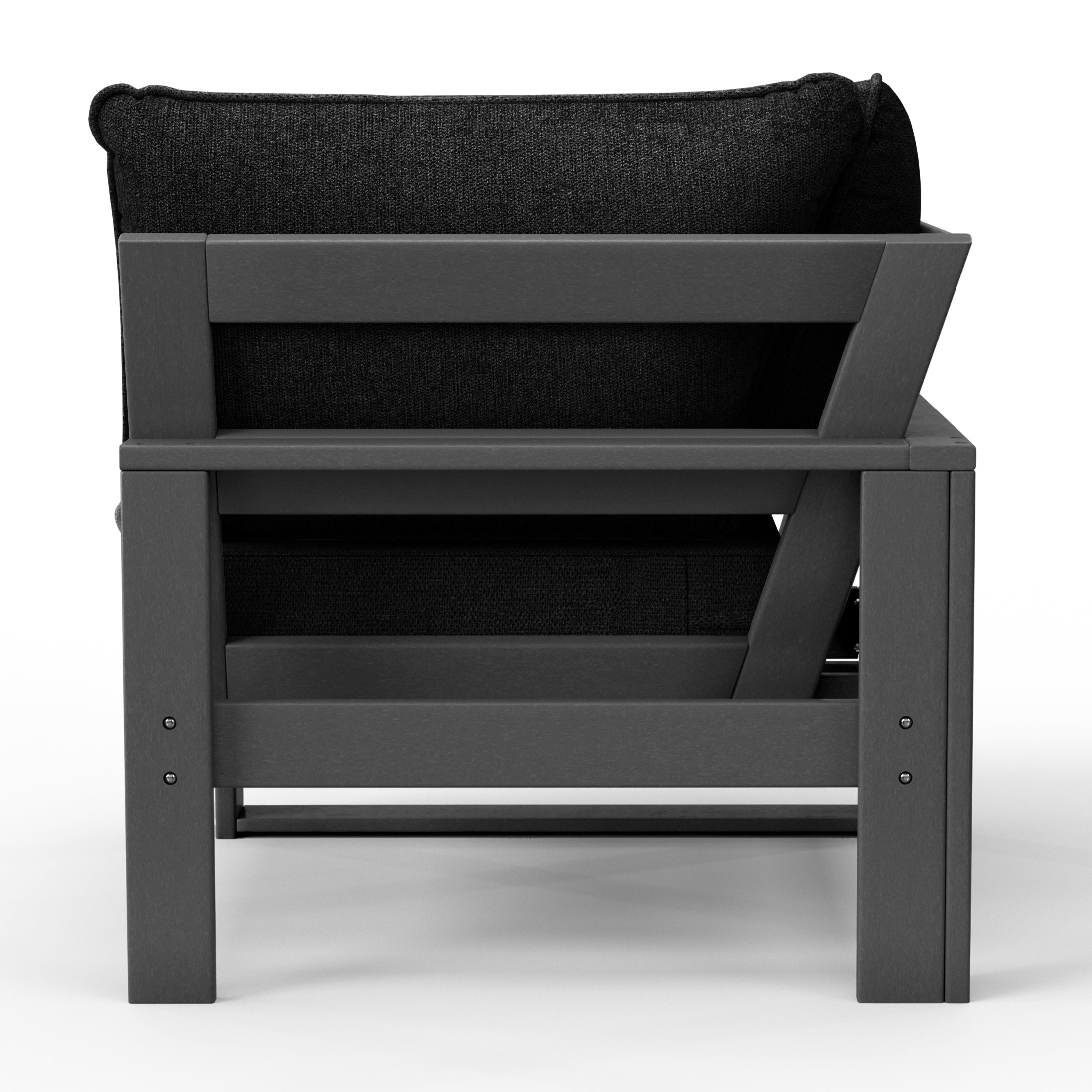 Rockaway Outdoor HDPE Sectional Corner Sofa Seat with Water-Proof Cushions