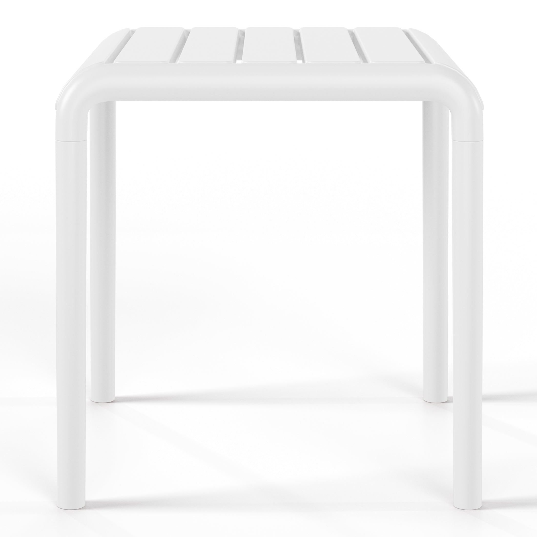 Sunshine Plastic Modern Outdoor Patio Accent Side Tables (Set of 2)