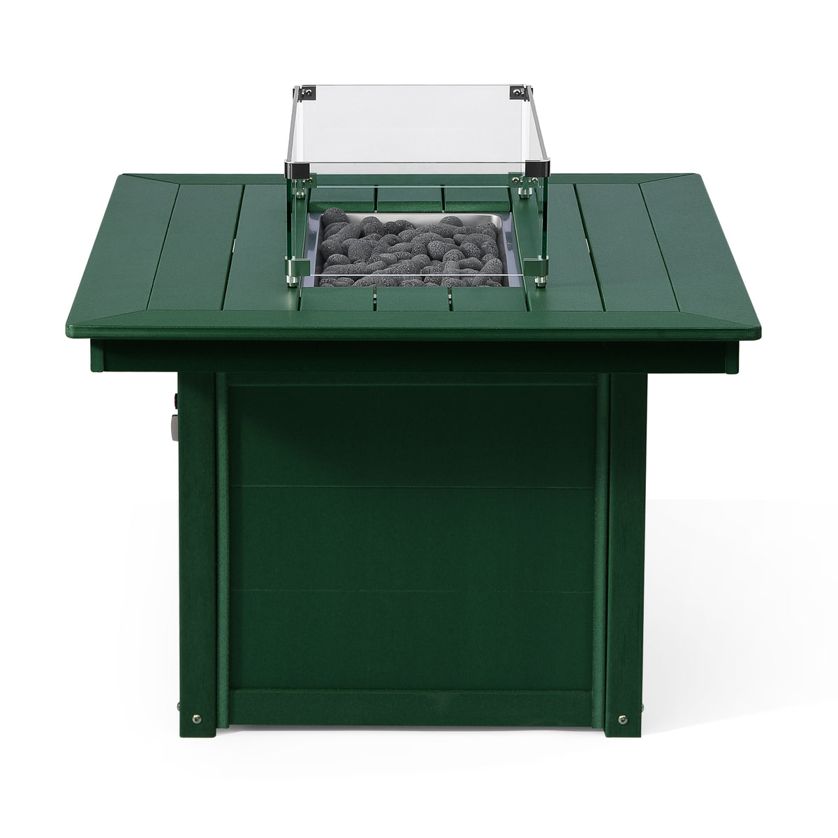 Sol 46" Modern Outdoor 55,000 BTU Patio Gas Propane Rectangle Deck Fire Pit Table