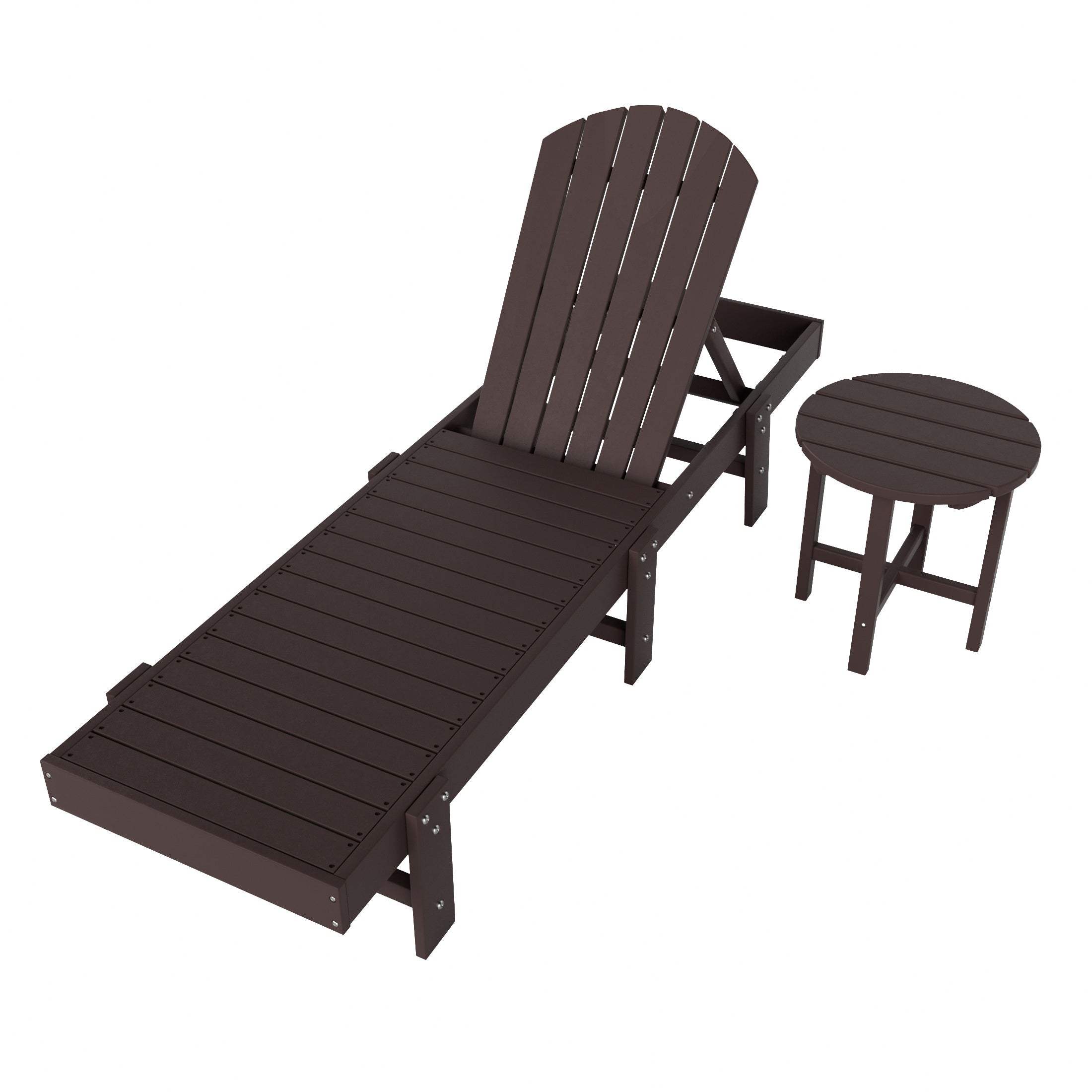 Portside 2 Piece Poly Reclining Chaise Lounge