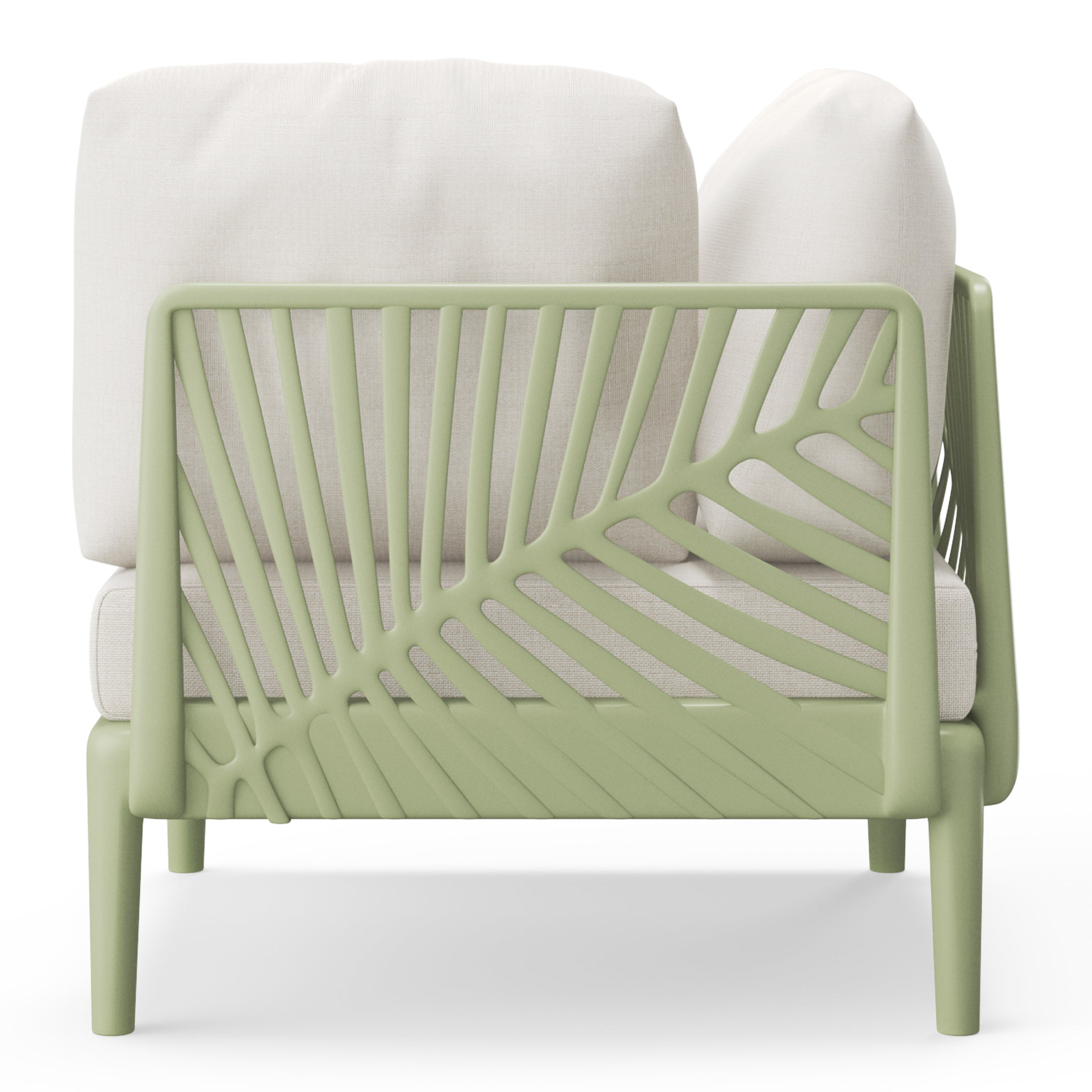 Sunshine Modern Outdoor Polypropylene Resin Deep Seating Sectional Corner Chair