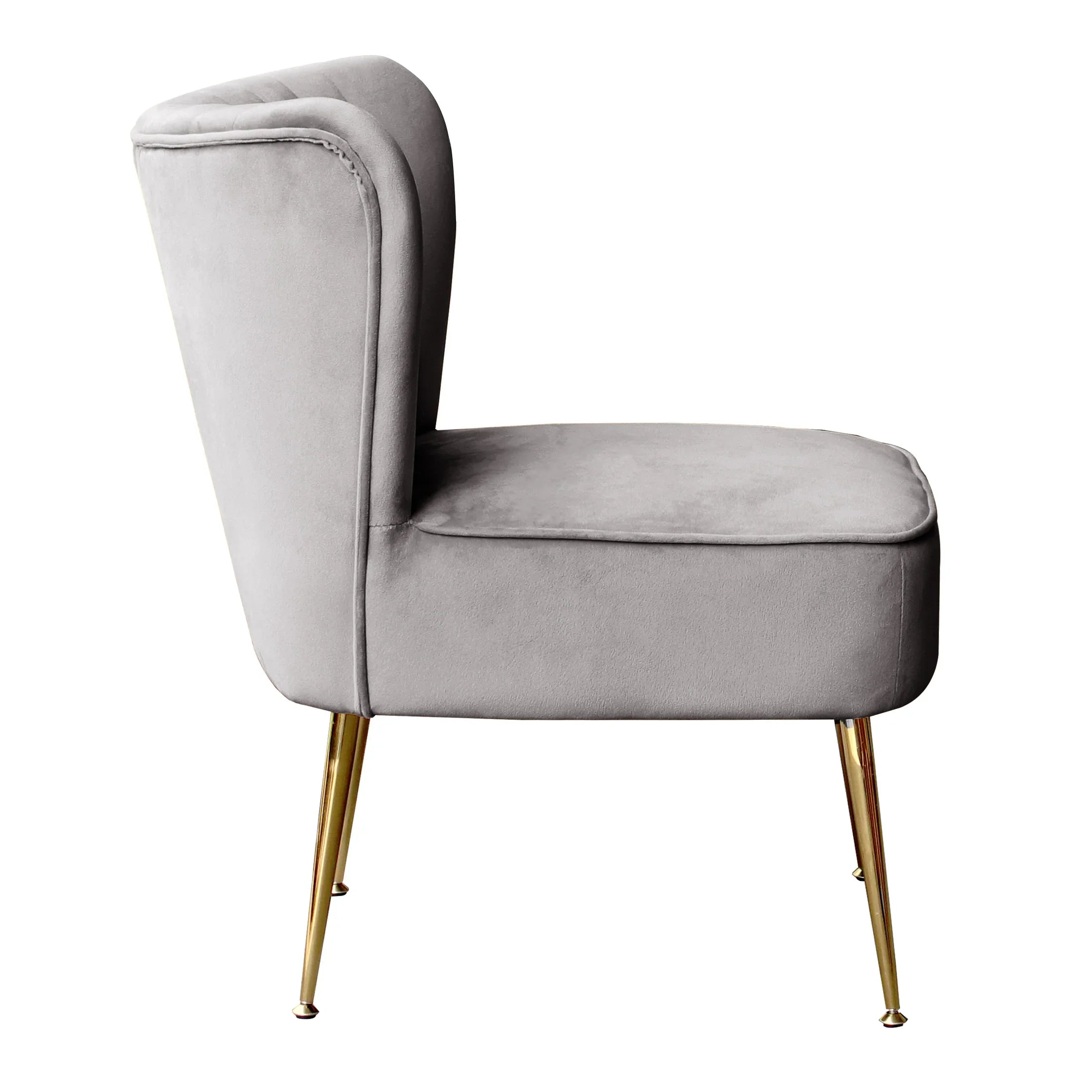 Alaia Mid Century Modern Tufted Velvet Loveseat Sofa and 22" Accent Chair 3-Piece Set
