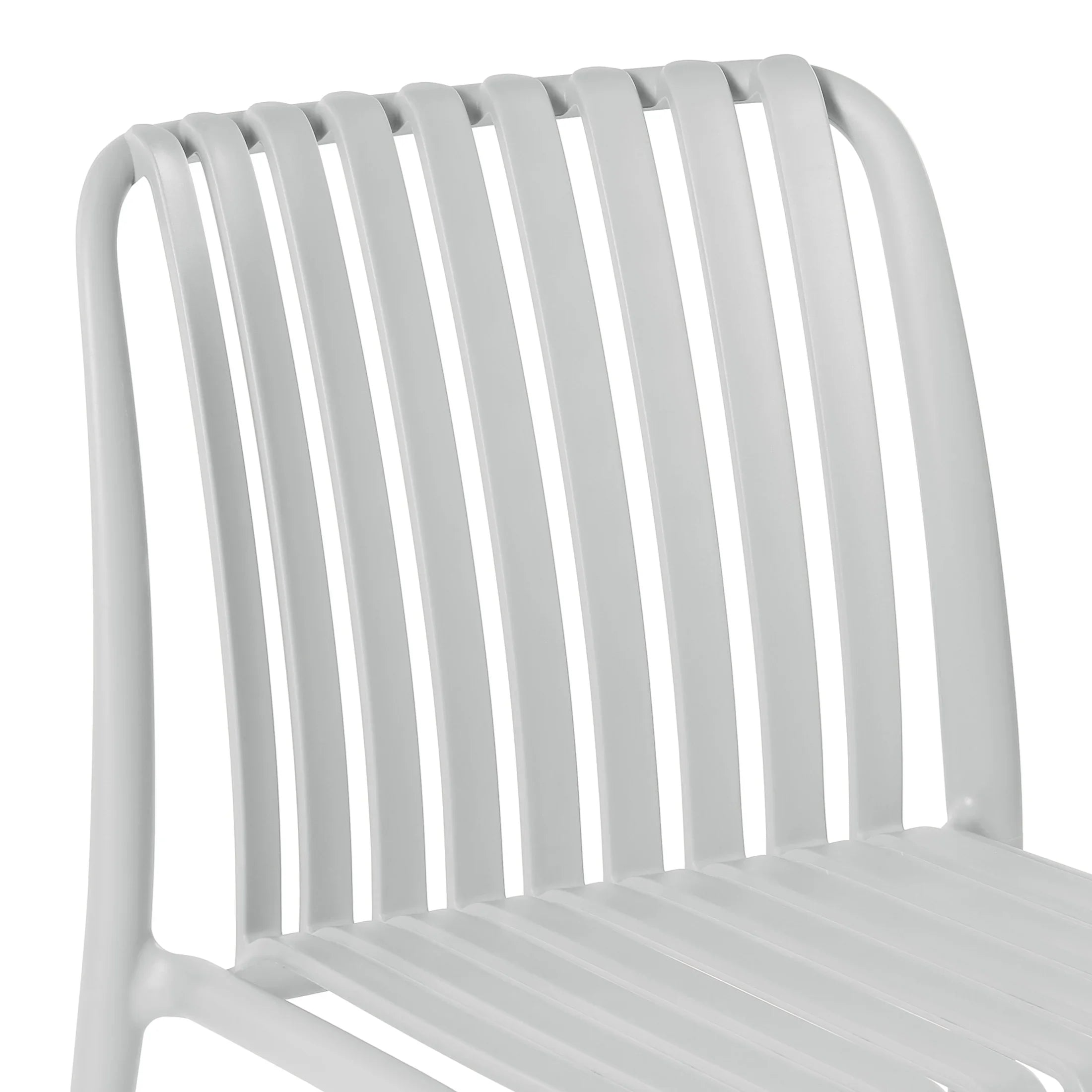 Sunshine Outdoor Stackable Polypropylene Plastic Dining Side Chairs (Set of 2)