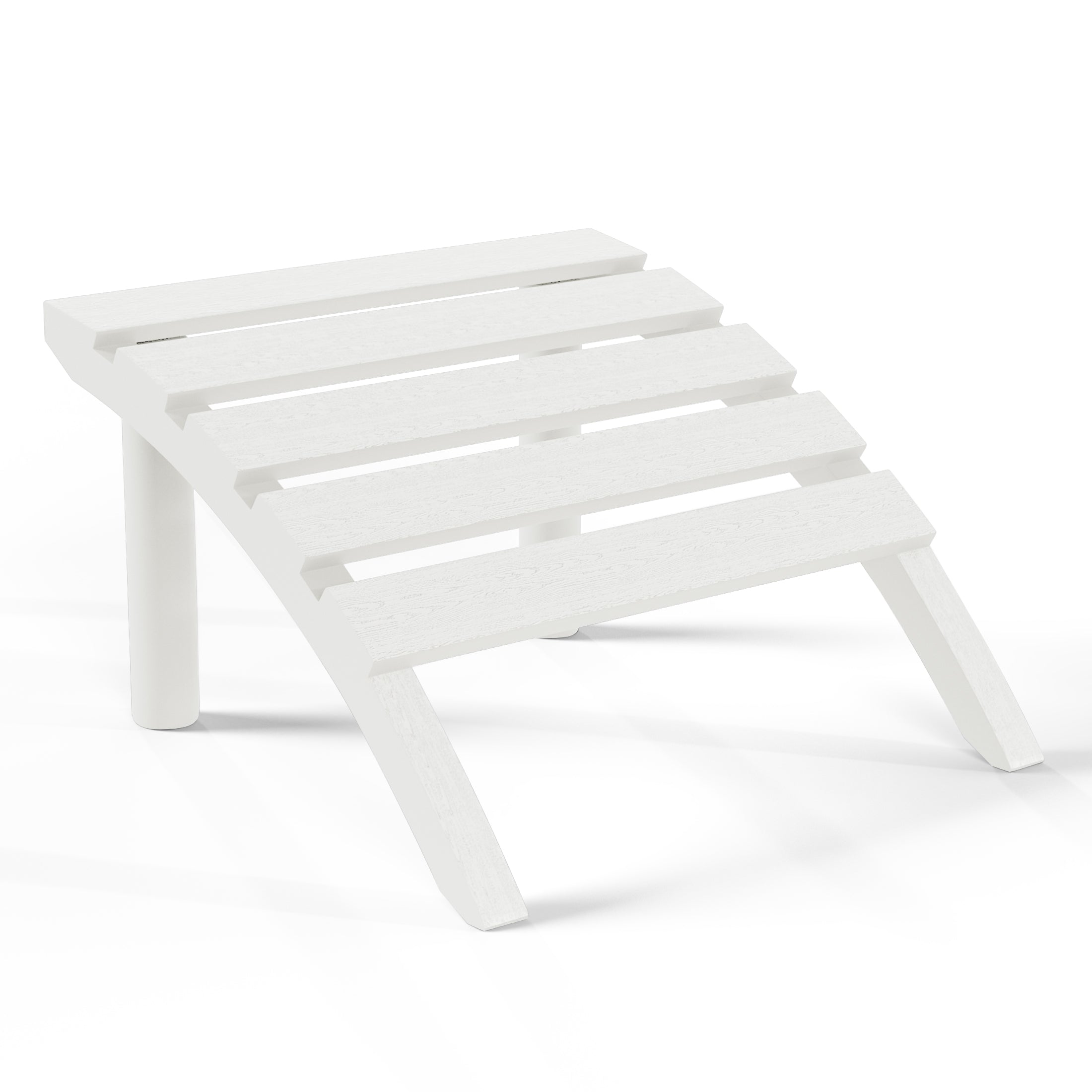 Cayman Outdoor Patio HDPE Adirondack Ottoman Footrest