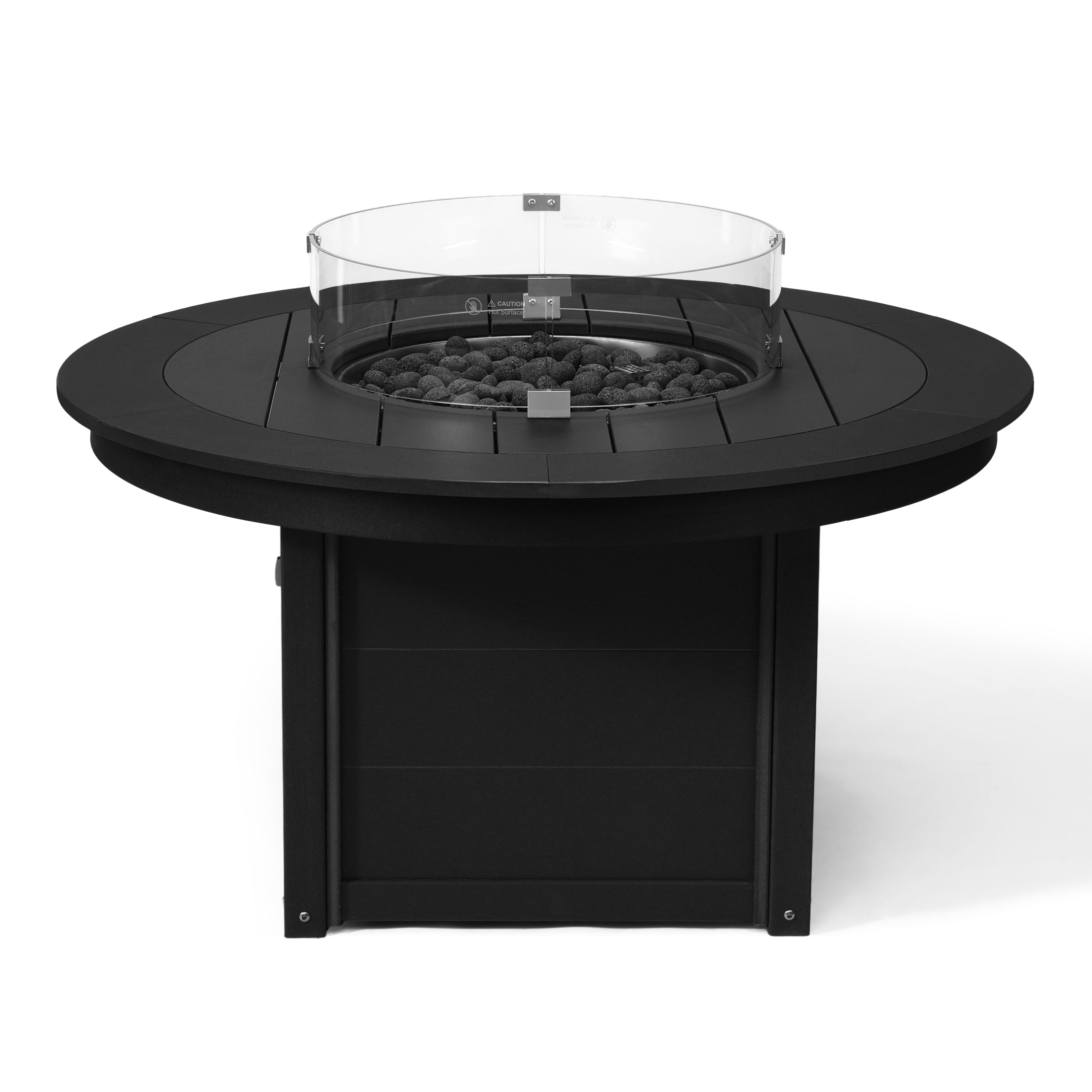 Sol 47" Modern Outdoor 55,000 BTU Patio Propane Round Fire Pit Table